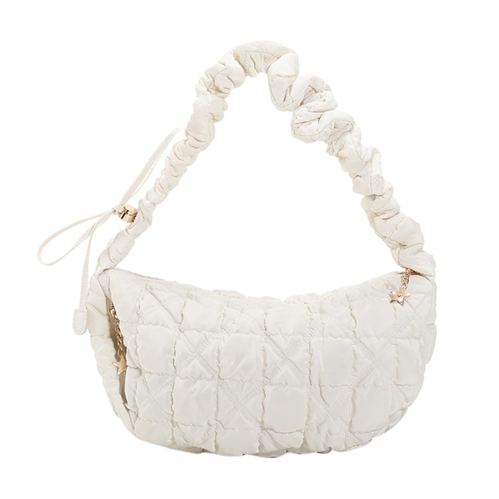 Stylish Cloud Quilted Shoulder Bag for Women - Designer Hobo Crossbody Purse & Casual Tote Handbag | Perfect for Work, Travel, and Everyday Use