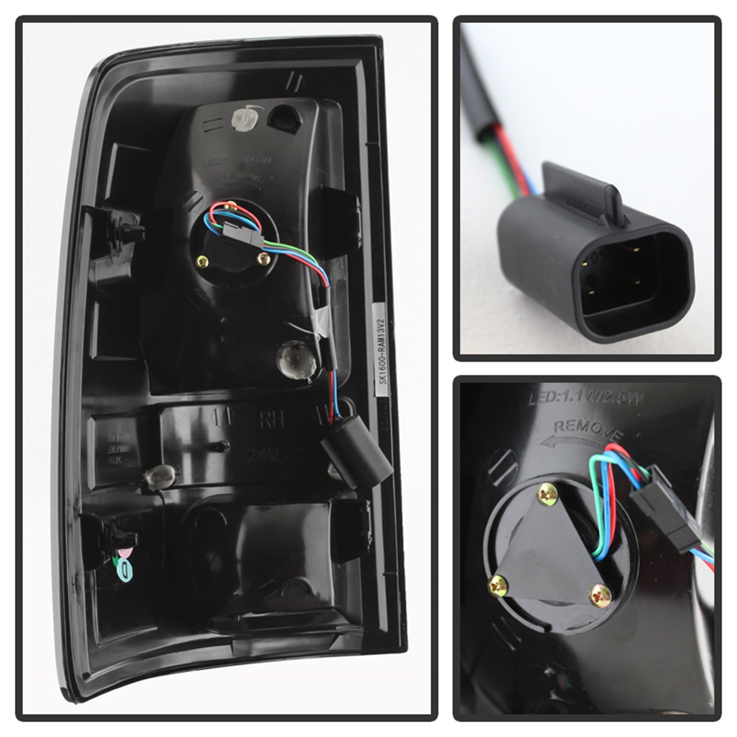Spyder Auto 5077547 LED Tail Lights Red/Clear - High-Performance Car Rear Lights for Enhanced Visibility & Style