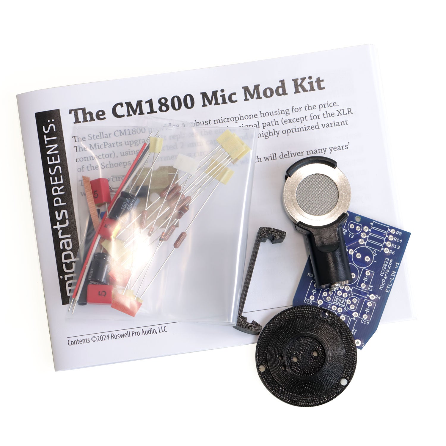 CM1800 Professional Microphone Mod Kit for Streaming, Podcasting & Gaming - High-Quality Audio Upgrade for Content Creators