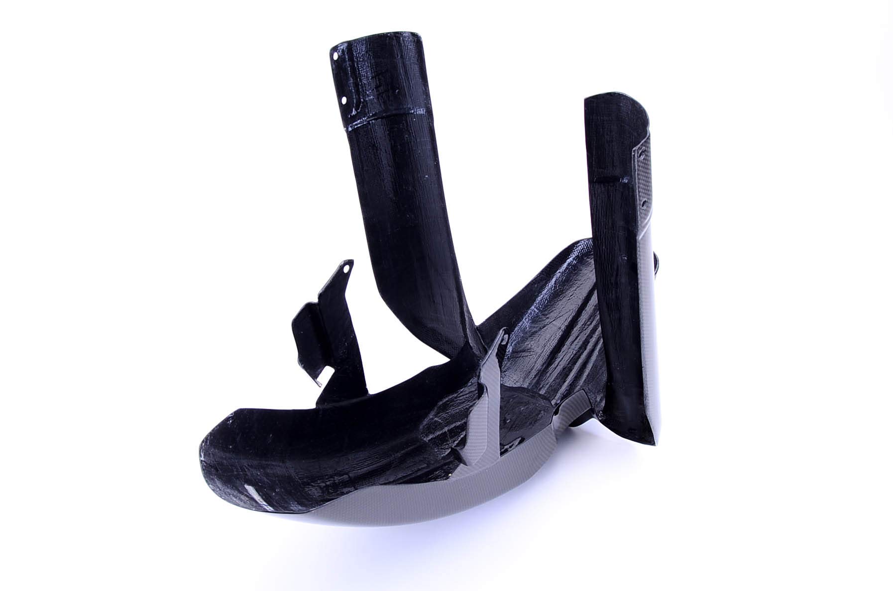 Bestem CBTR-T800-FFD Black Carbon Fiber Front Fender for Motorcycle - Lightweight & Durable Replacement Part - Perfect for Harley, Honda, Yamaha & More Bikes
