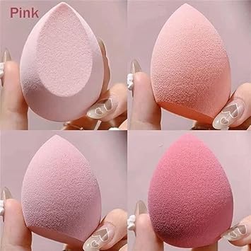 ZemGlam 4in1 Makeup Sponge Beauty Blender with Storage Box - for Flawless Foundation & Concealer