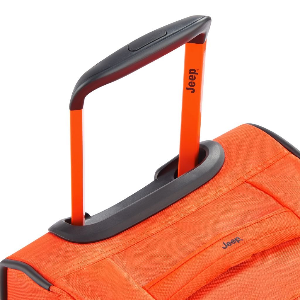 Jeep 55cm Duel Wheel Lightweight Duffle Bag - Orange Waterproof Travel Gym Bag for Men & Women | Perfect for Camping, Sports, Gym & Weekend Getaways