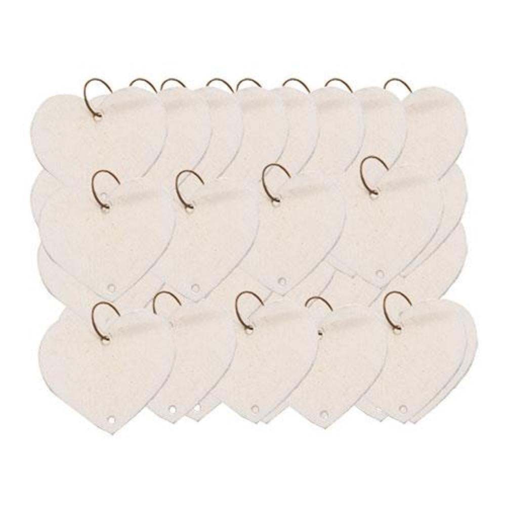 48-Pack Replacement Heart Calendar Tags - Perfect for DIY Planners, Scrapbooking, and Classroom Organization
