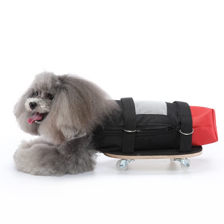 US COKEI Pet Scooter Wheelchair - Adjustable Dog Wheelchair for Disabled Pets, Breathable & Comfortable Mobility Aid for Hind Leg Paralysis - Indoor/Outdoor Use for Small to Medium Dogs - Perfect for Walks, Recovery & Daily Activities
