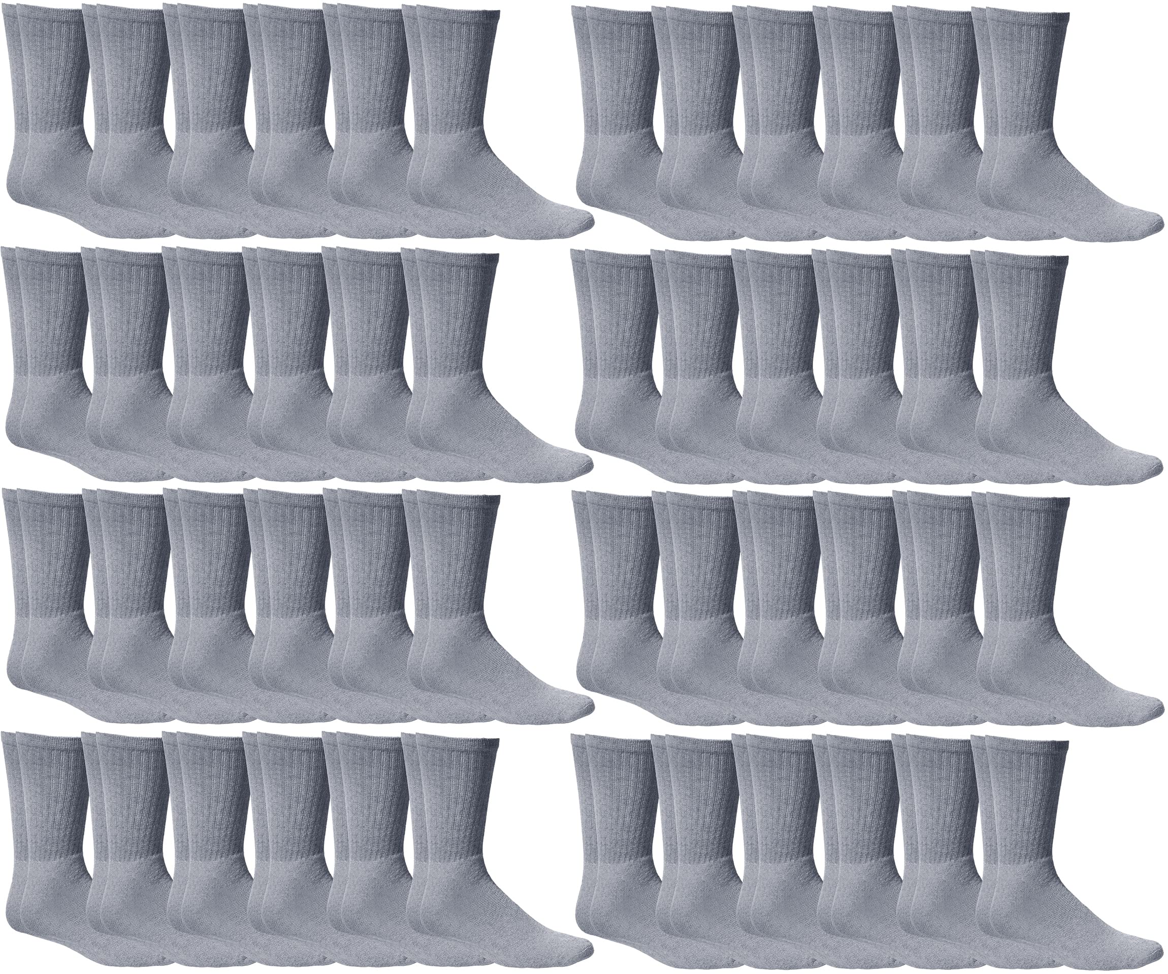 **Wholesale Bulk Yacht & Smith Men's & Women's Athletic Crew Socks - Sports & Casual Wear - Perfect for Running, Gym, and Everyday Comfort - SOCKS'NBULK**