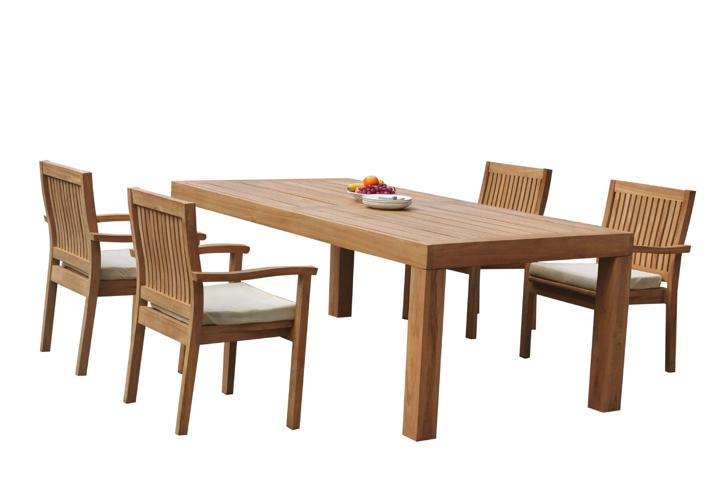 Premium 4-Piece Teak Wood Dining Set with 86