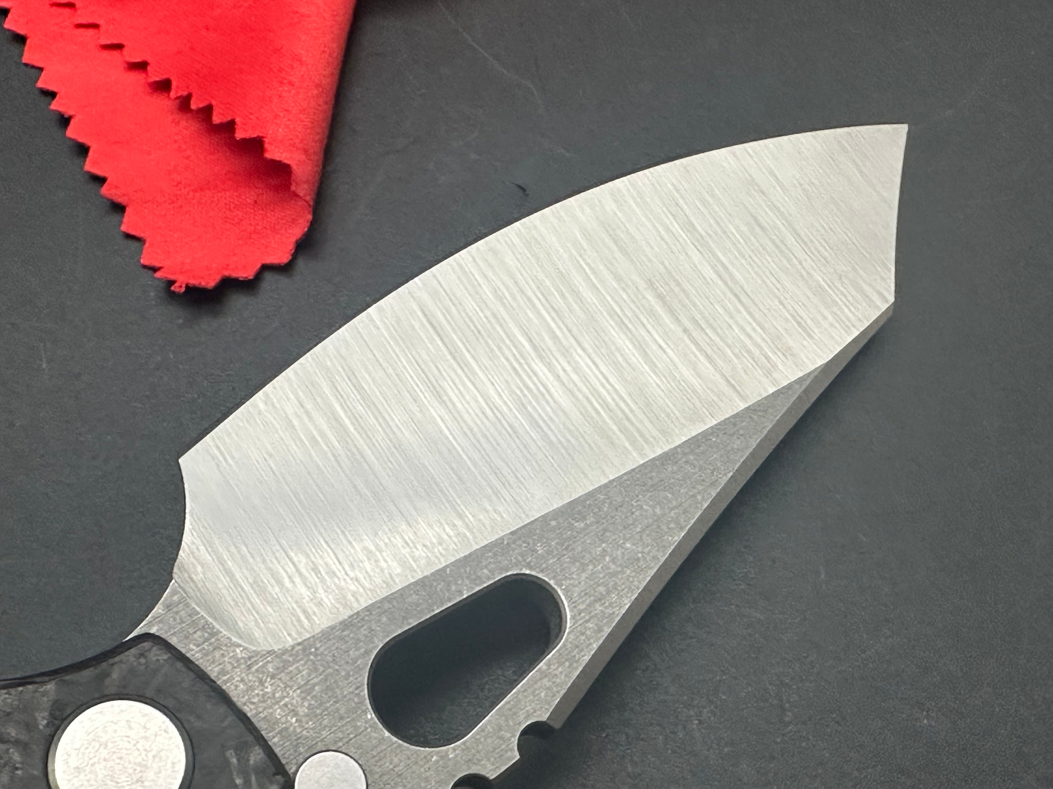 CKF Custom Knife Factory Evolution 2.0 CF #71 - Premium Folding Pocket Knife with Carbon Fiber Handle - Perfect for EDC, Outdoor Adventures & Collectors