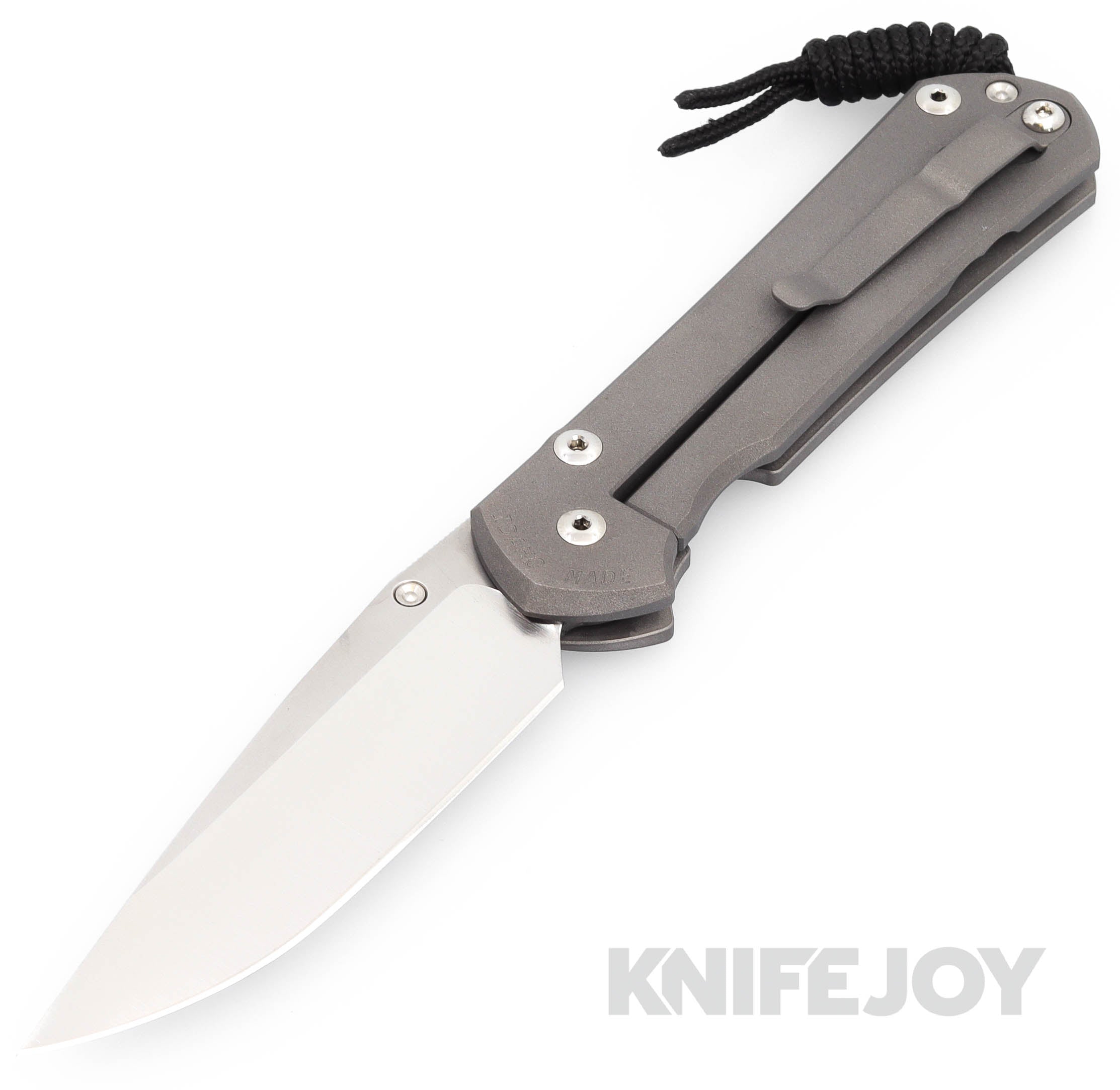 Chris Reeve Knives LEFT HAND Large Sebenza 31 Drop Point Magnacut Blade - Titanium Handles with Unique Graphic | Premium EDC Folding Knife for Outdoor, Camping & Survival Gear