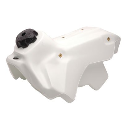 Clarke 3.0 Gallon Fuel Tank for Honda CR250R (2000-2001) - White Replacement Gas Tank for Off-Road Motorcycle Racing & Trail Riding