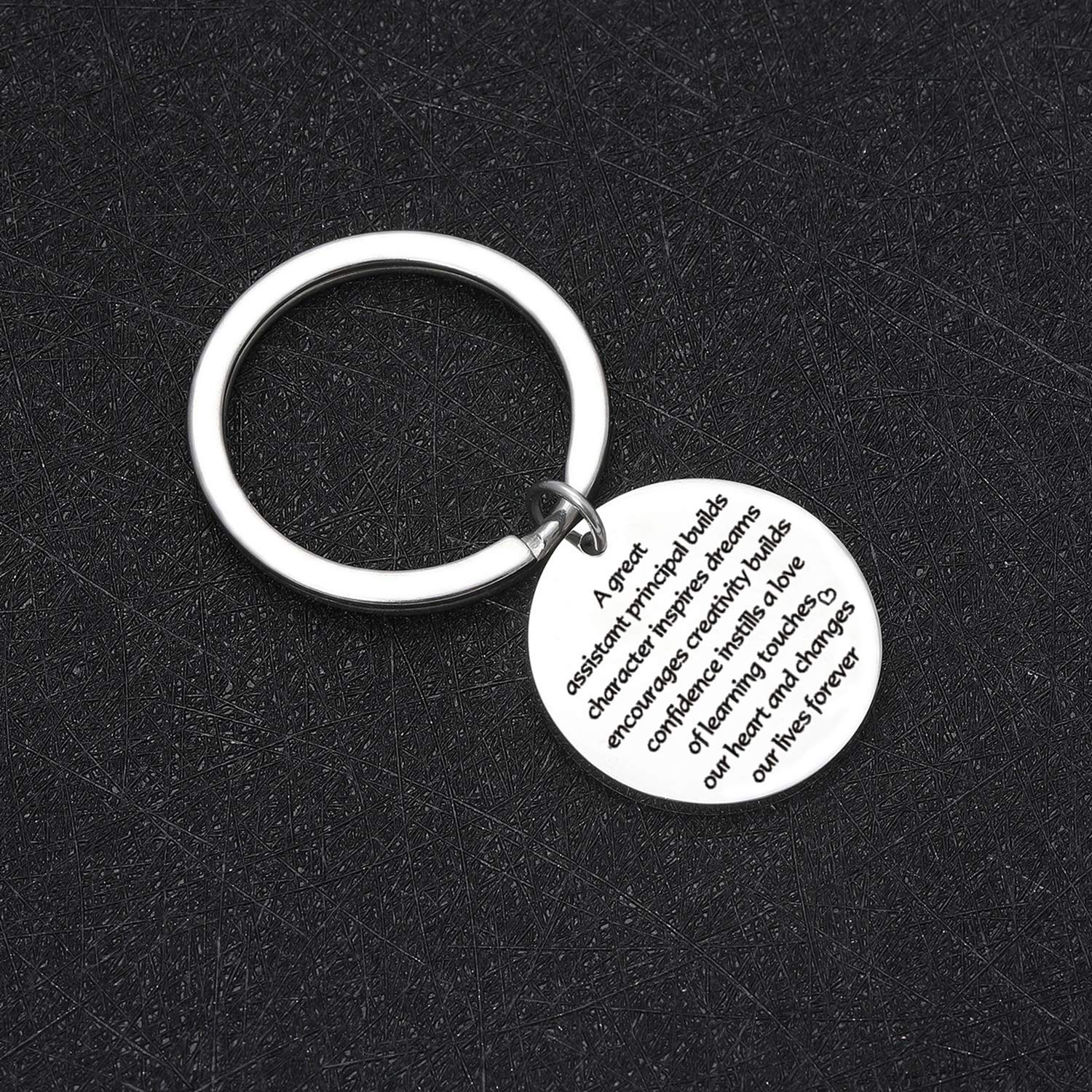 De&ai Assistant Principal Appreciation Keychain - Thoughtful Retirement Gift for Educators & School Professionals | Perfect Farewell Present for Retiring Teachers, Principals & Staff | Office Desk Decor, Teacher Appreciation Week, End of Year Gift