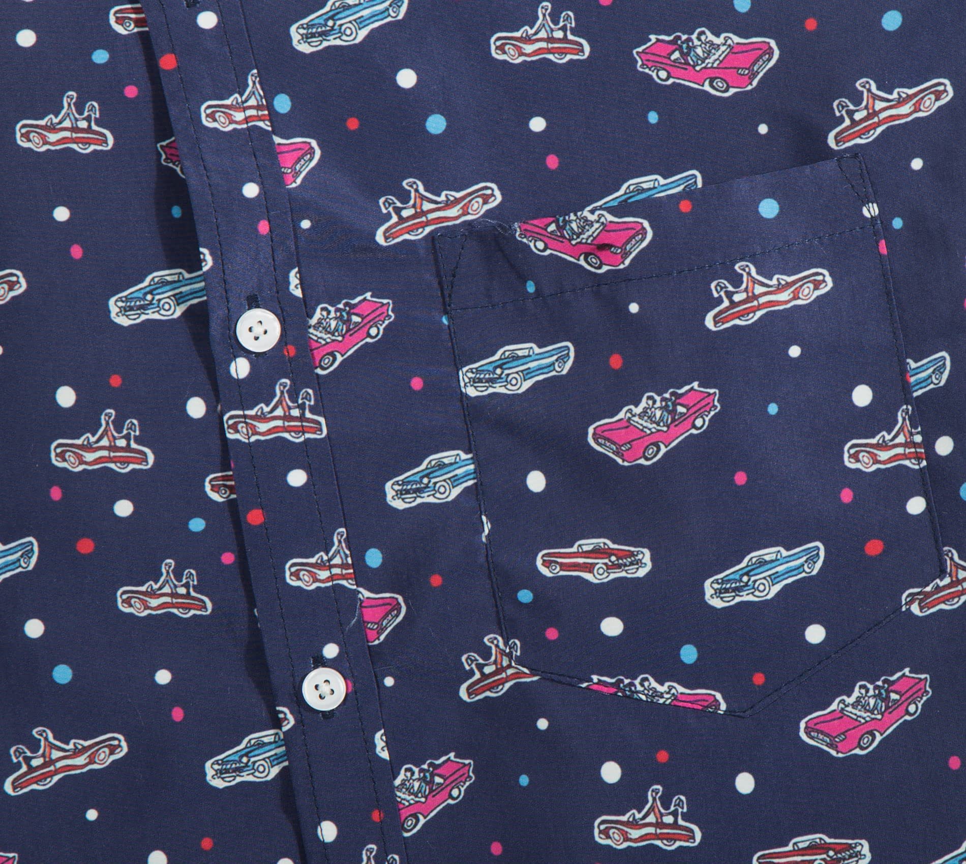 Men's Casual Short Sleeve Button Down Shirt - Stylish Printed Dress Shirt for Business & Summer Wear - Perfect for Office, Party, and Outdoor Activities