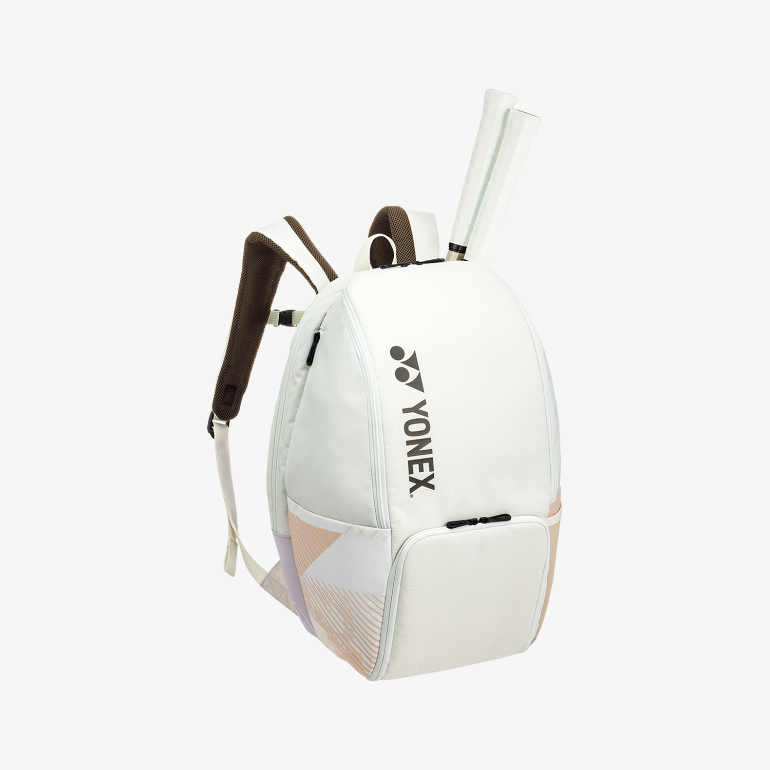 Yonex BA92412BSB Pro Badminton & Tennis Racket Backpack - Sand Beige | Durable Sports Bag for Badminton, Tennis & Squash Players | Perfect for Training, Matches & Travel