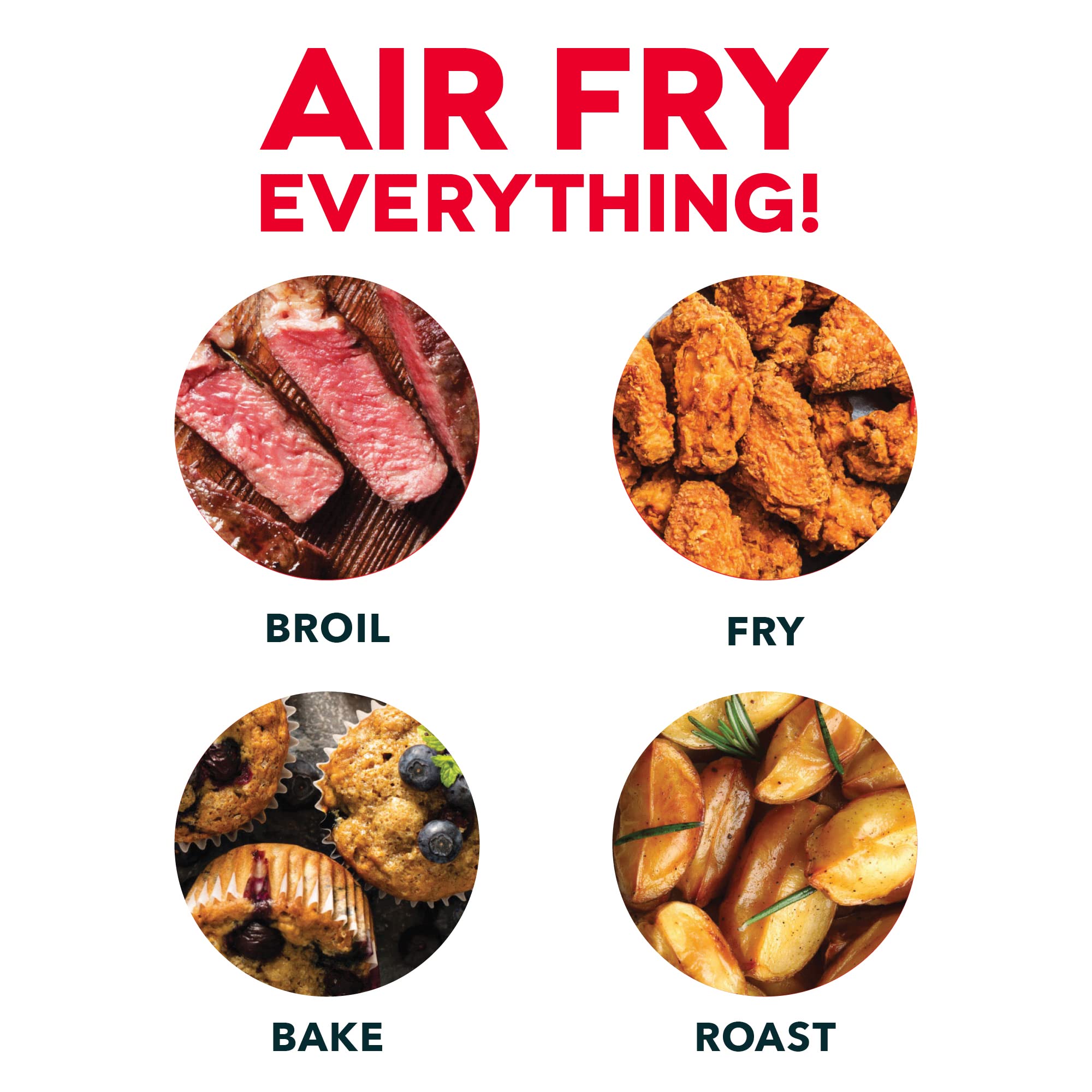 Dash Air Fryer Cookbook: 70+ Healthy & Delicious Recipes for Meals, Snacks & Desserts | Easy Step-by-Step Guides | Perfect for Quick Weeknight Dinners & Family Gatherings