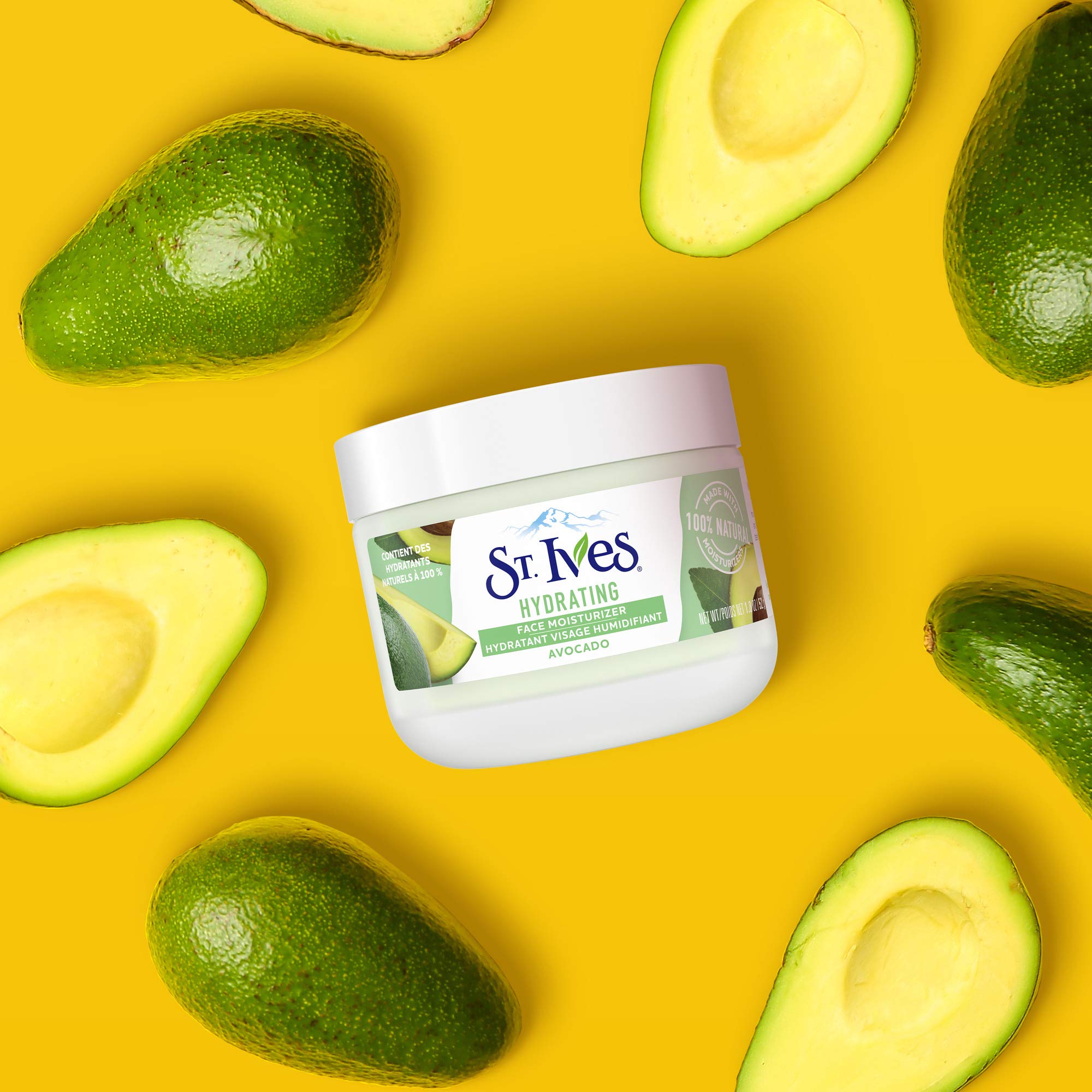 St. Ives Avocado Hydrating Face Moisturizer Cream - 1.8 oz for Dry & Sensitive Skin | Daily Hydration & Nourishment | Perfect for Morning & Night Skincare Routine