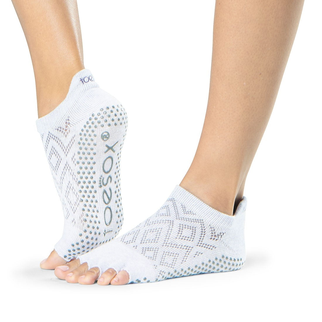 ToeSox Low Rise Grip Socks - Non-Slip Half Toe Yoga & Pilates Socks for Women - Perfect for Barre, Dance, and Workout Sessions