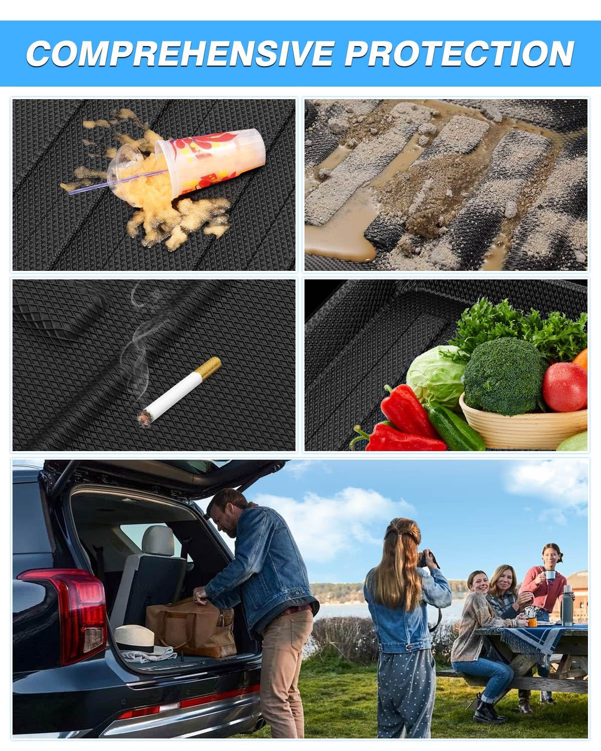 2023-2025 Honda Accord (Non-Hybrid) All-Weather 3D TPO Trunk Liner Cargo Mat - Heavy Duty Protection for Rear Trunk Floor | Perfect for Road Trips, Grocery Hauling & Outdoor Adventures