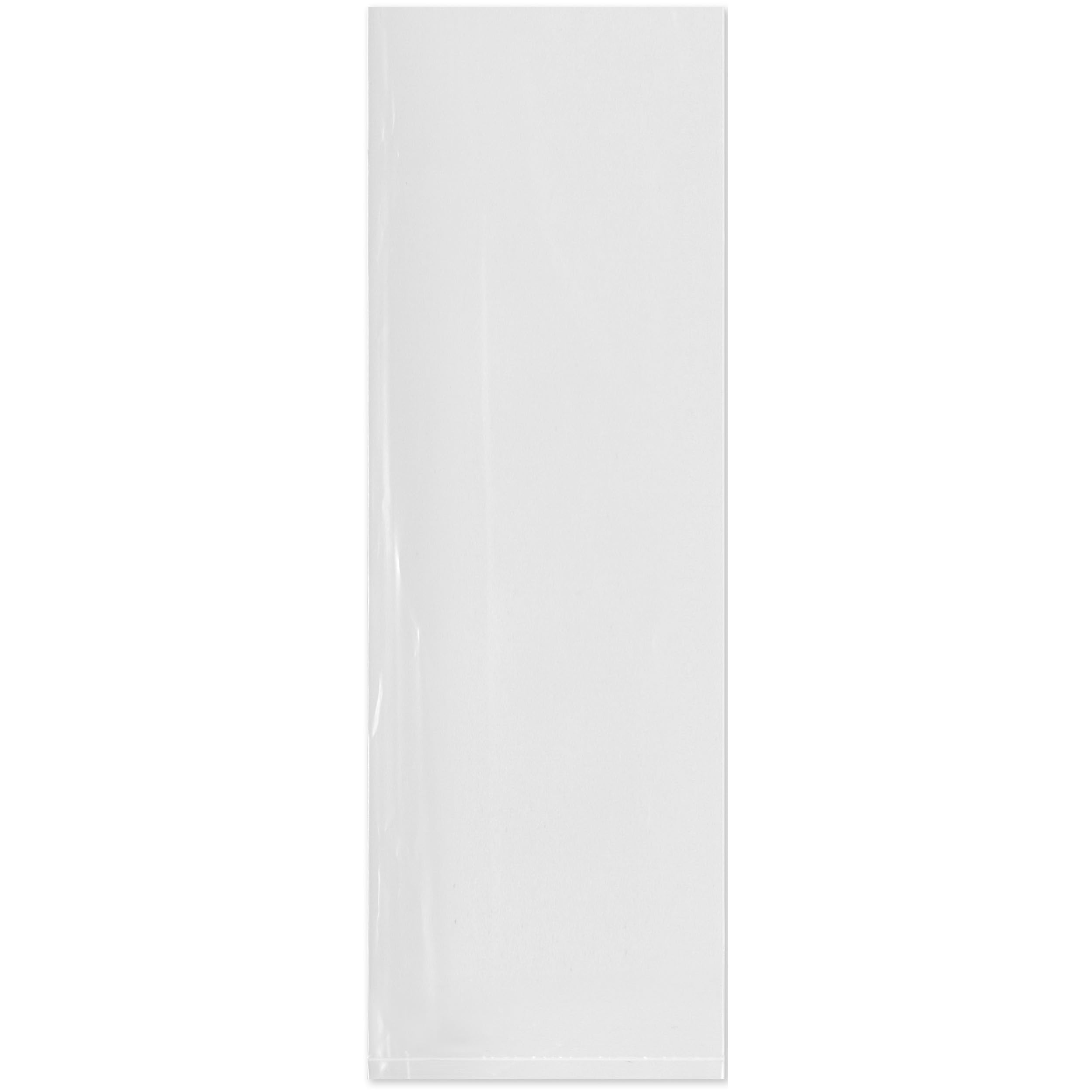 200 Pack 4x12 Inch 2 Mil Clear Plastic Poly Bags for Crafts & Storage