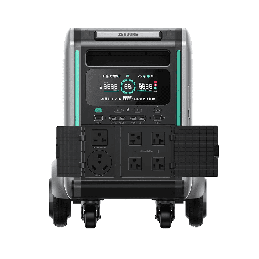 Zendure SuperBase V 4608Wh 3800W Portable Solar Generator Power Station with Customizable Bundle Options | Emergency Backup, Camping, RV, Off-Grid Power Supply
