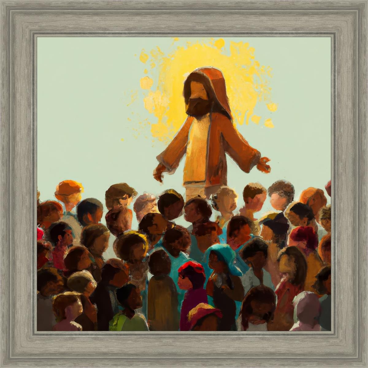 Blessed Are The Children - Inspirational Christian Wall Art for Kids' Room Decor & Nursery - Perfect for Sunday School, Baptism Gifts & Faith-Based Home Decor