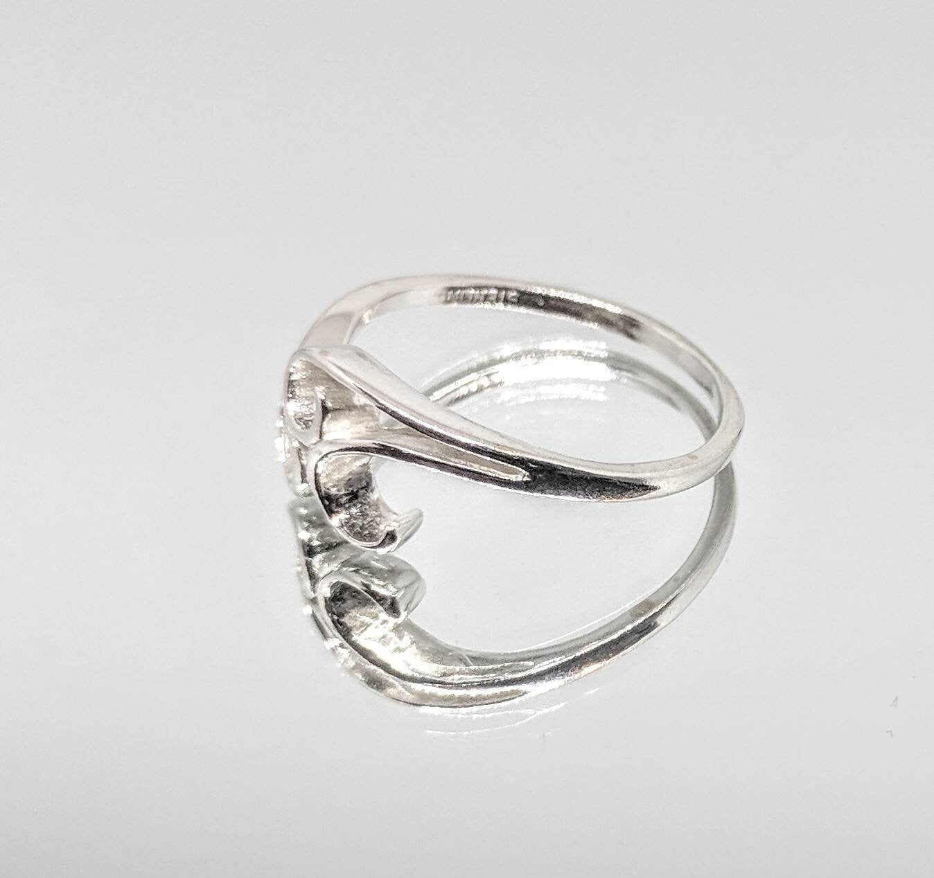 14K Solid Gold or Sterling Silver Freeform Swirl Ring - Size 7 DIY Jewelry Making, Elegant Fashion Statement for Women | Perfect for Weddings, Parties & Everyday Wear