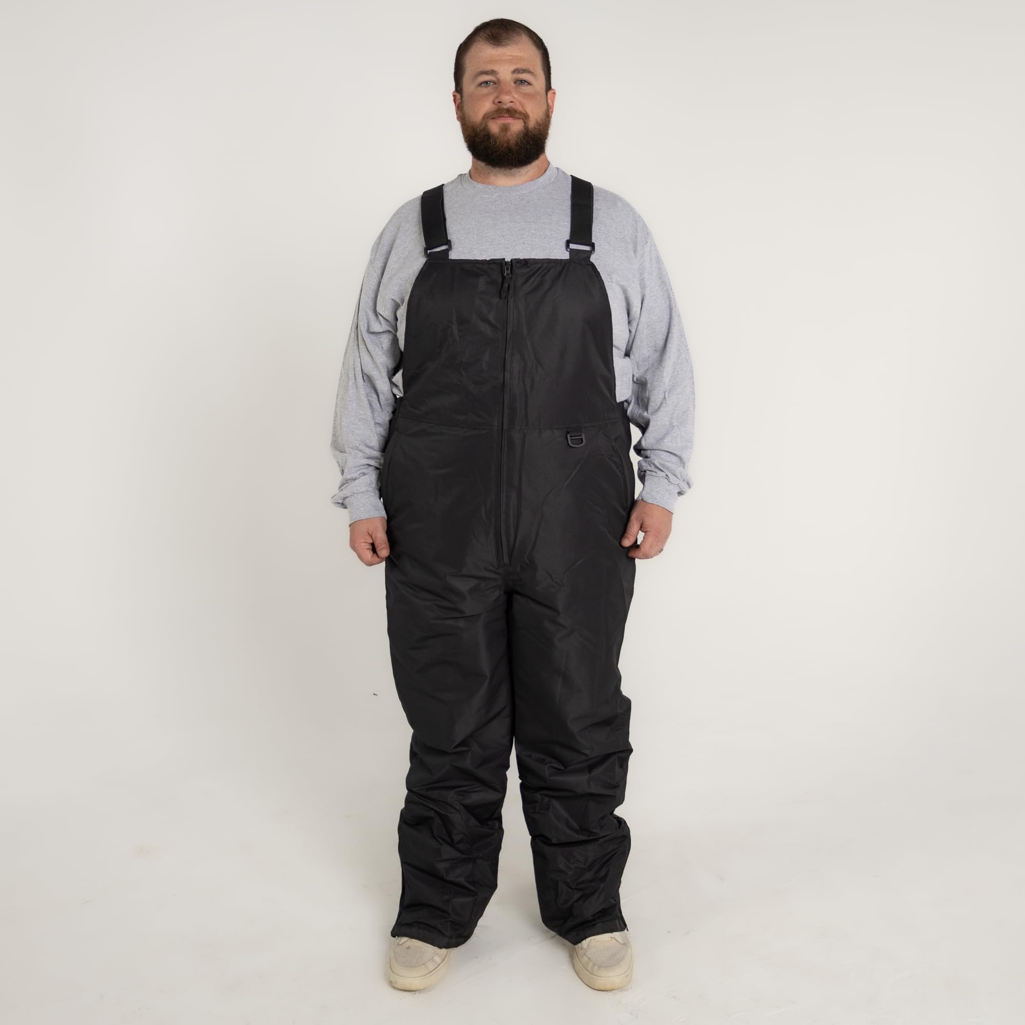Men's Big & Tall Ski Bib Overalls - Waterproof Snow Pants S-7XL for Skiing, Snowboarding & Winter Sports - High Front Design for Warmth & Comfort