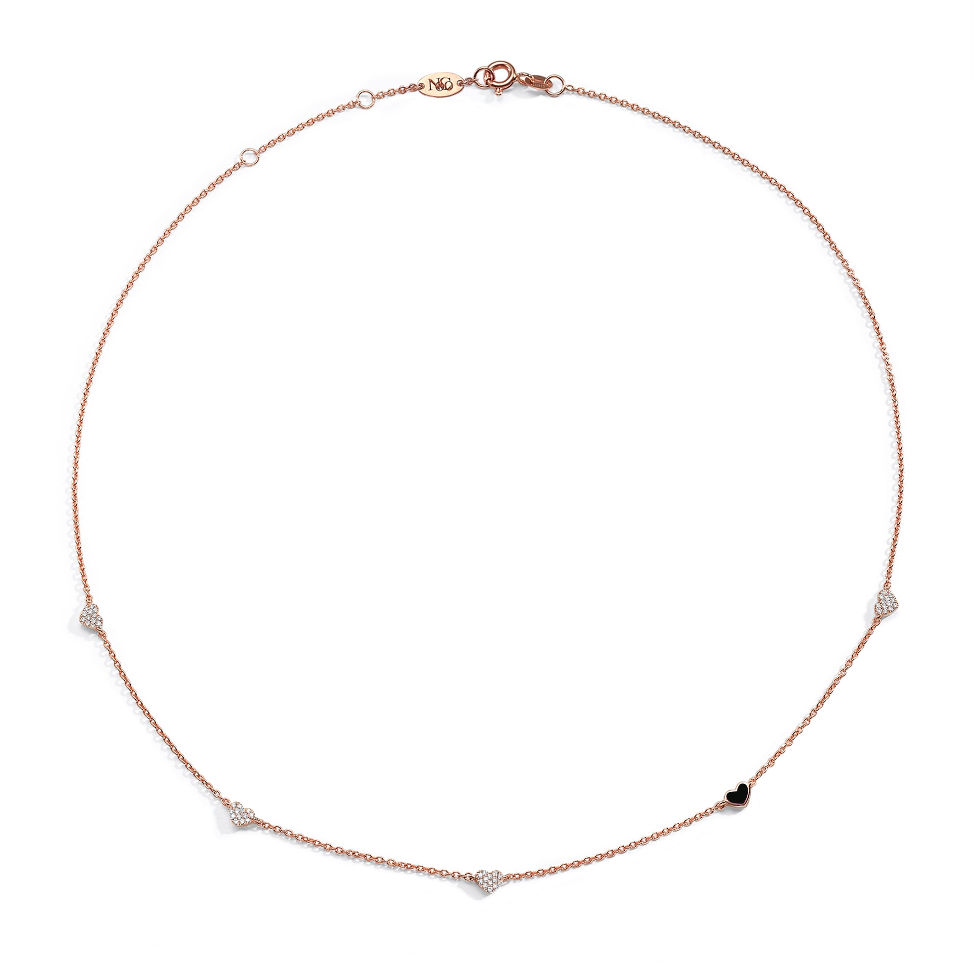 5 Hearts Necklace for Women - Elegant Layered Heart Pendant Jewelry Gift for Her - Perfect for Valentine's Day, Anniversary & Romantic Occasions