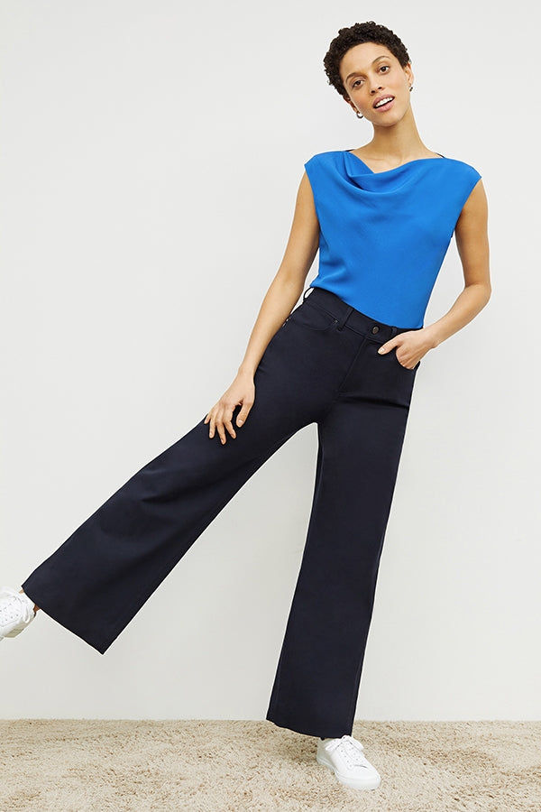 Milo Wide Leg Jeans for Women - Eco-Friendly Stretch Denim Pants with Comfortable Fit - Perfect for Casual Outfits, Workwear & Everyday Style