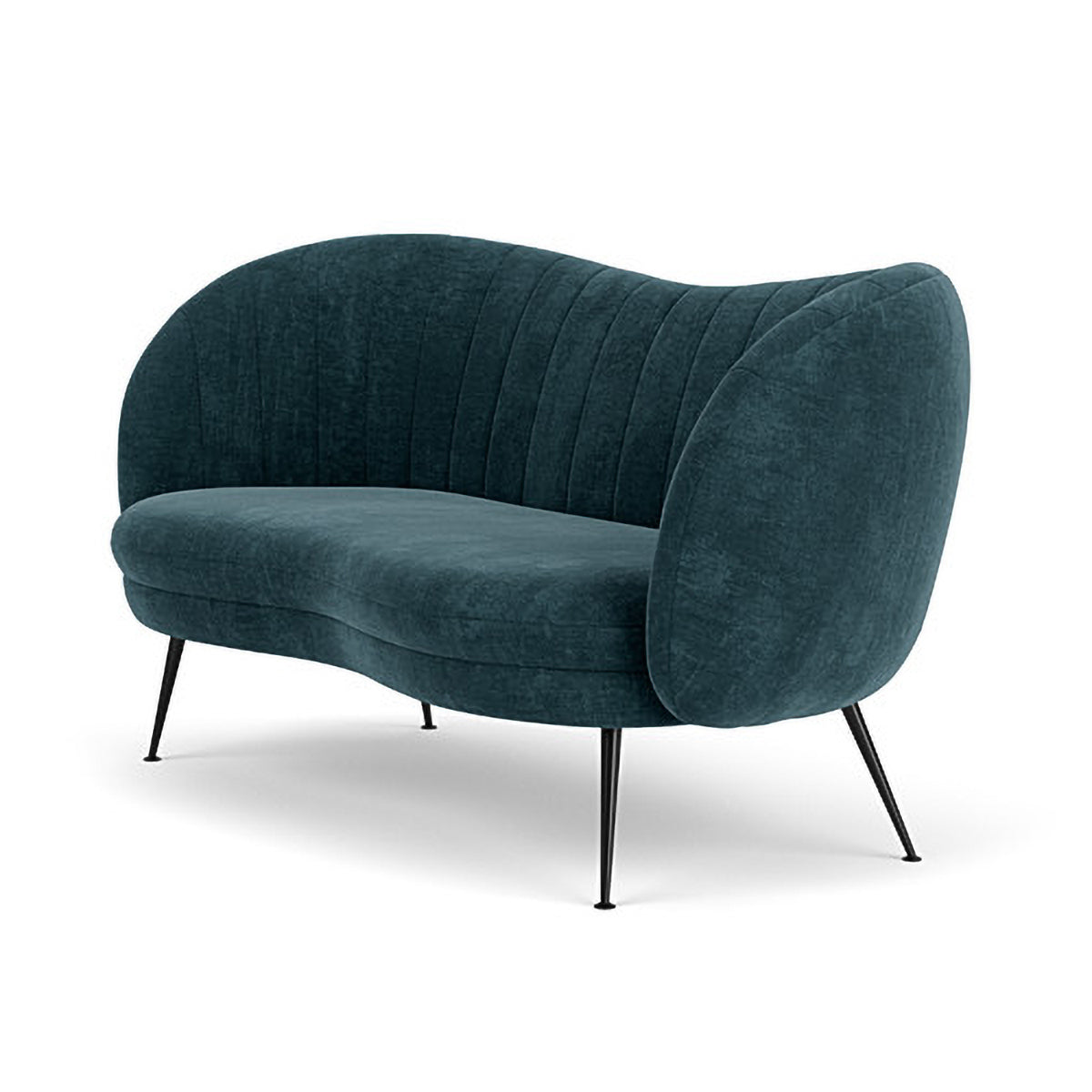 Premium Flora Fabric 2-Seater Sofa - Modern Living Room Furniture for Small Spaces | Comfortable Loveseat for Apartments, Dorms & Cozy Homes