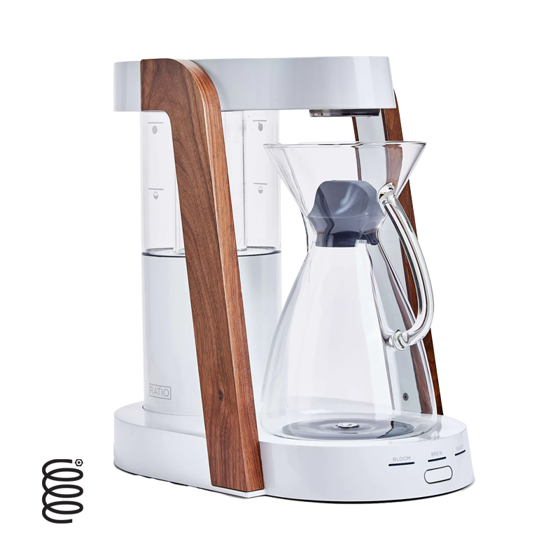 Ratio Eight Coffee Brewer - Premium Black & Walnut Drip Coffee Maker for Home & Office | Perfect for Pour-Over Coffee Lovers & Specialty Brewing Enthusiasts