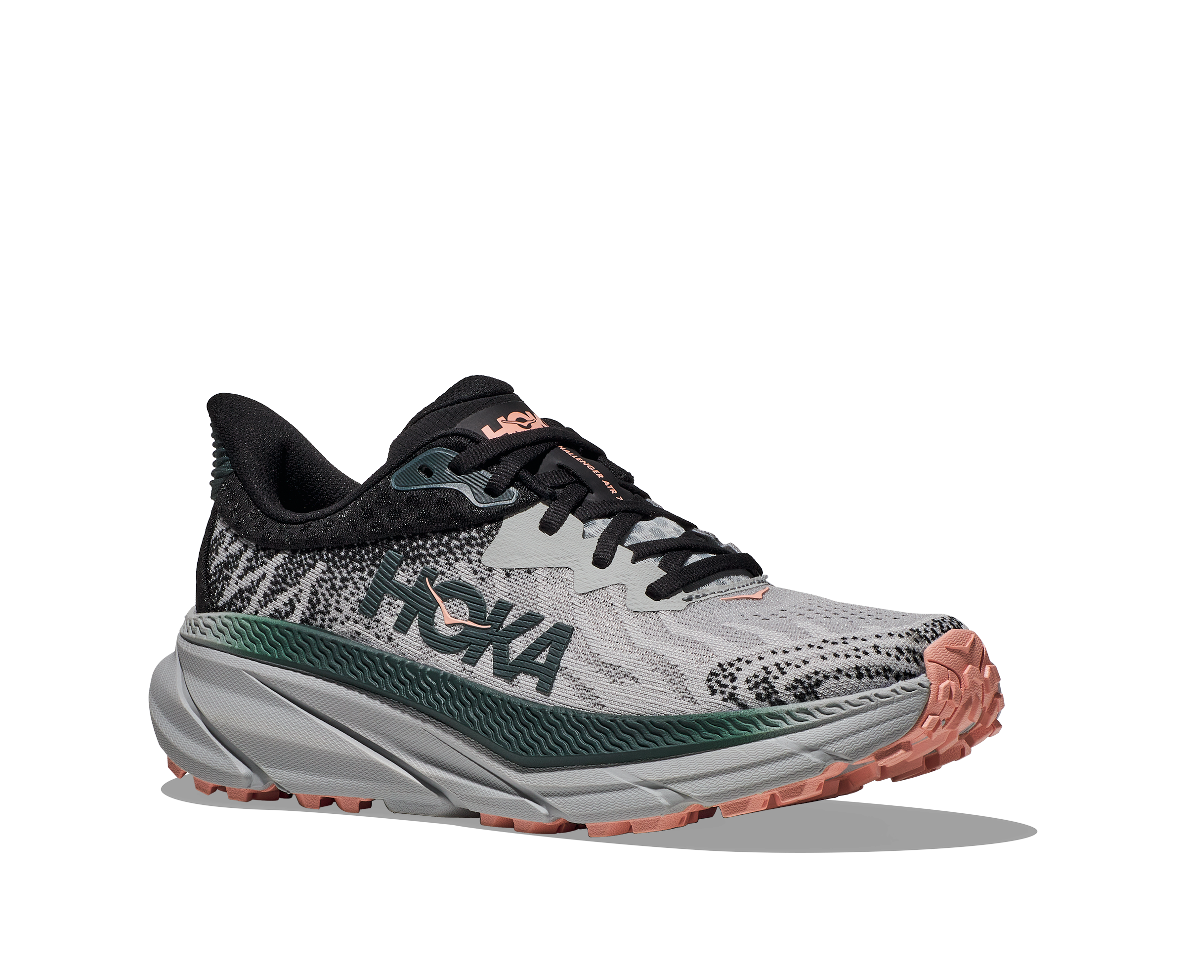 Women's HOKA Challenger 7 Running Shoes - Lightweight Trail & Road Sneakers for Women, HMSP Harbor Mist/Spruce - Perfect for Hiking, Jogging & Outdoor Adventures