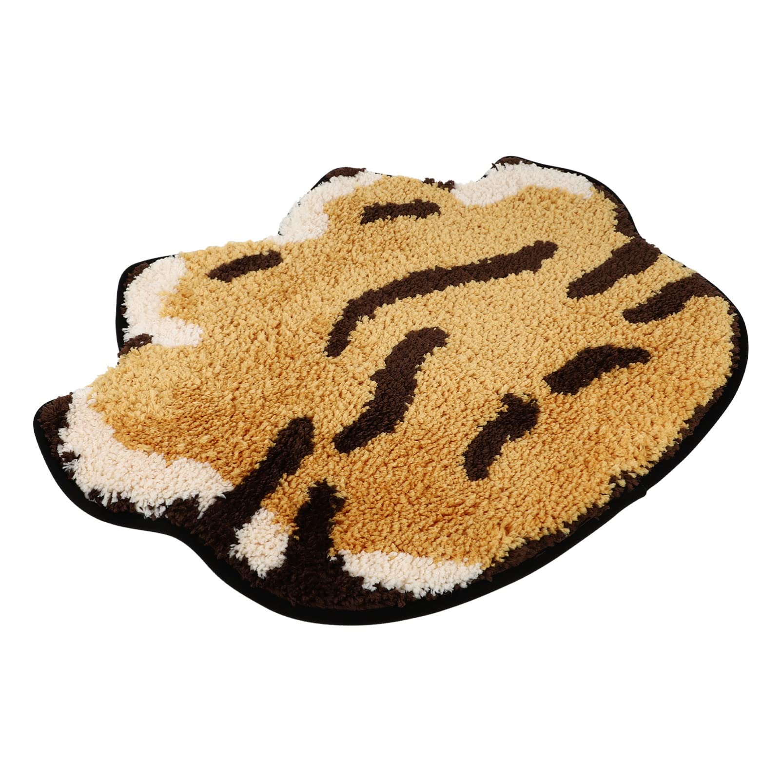 BESPORTBLE Trendy Tiger Paw Print Rug - Non-Slip Absorbent Floor Mat for Entryway, Living Room, Bedroom & Bathroom | Chinese New Year Tiger Decoration Door Mat | Perfect for Home Decor, Holiday Gifts & Pet-Friendly Spaces