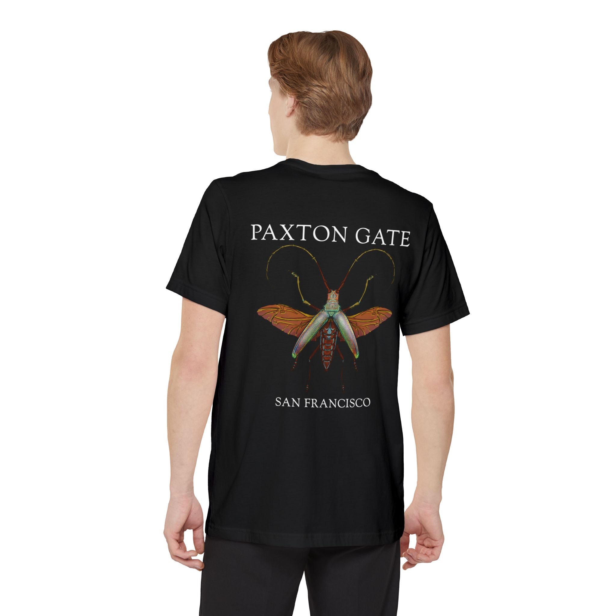 Unisex Longhorn Beetle Pocket T-Shirt by Kris Struble - Casual Graphic Tee for Men & Women, Perfect for Outdoor Adventures and Everyday Wear