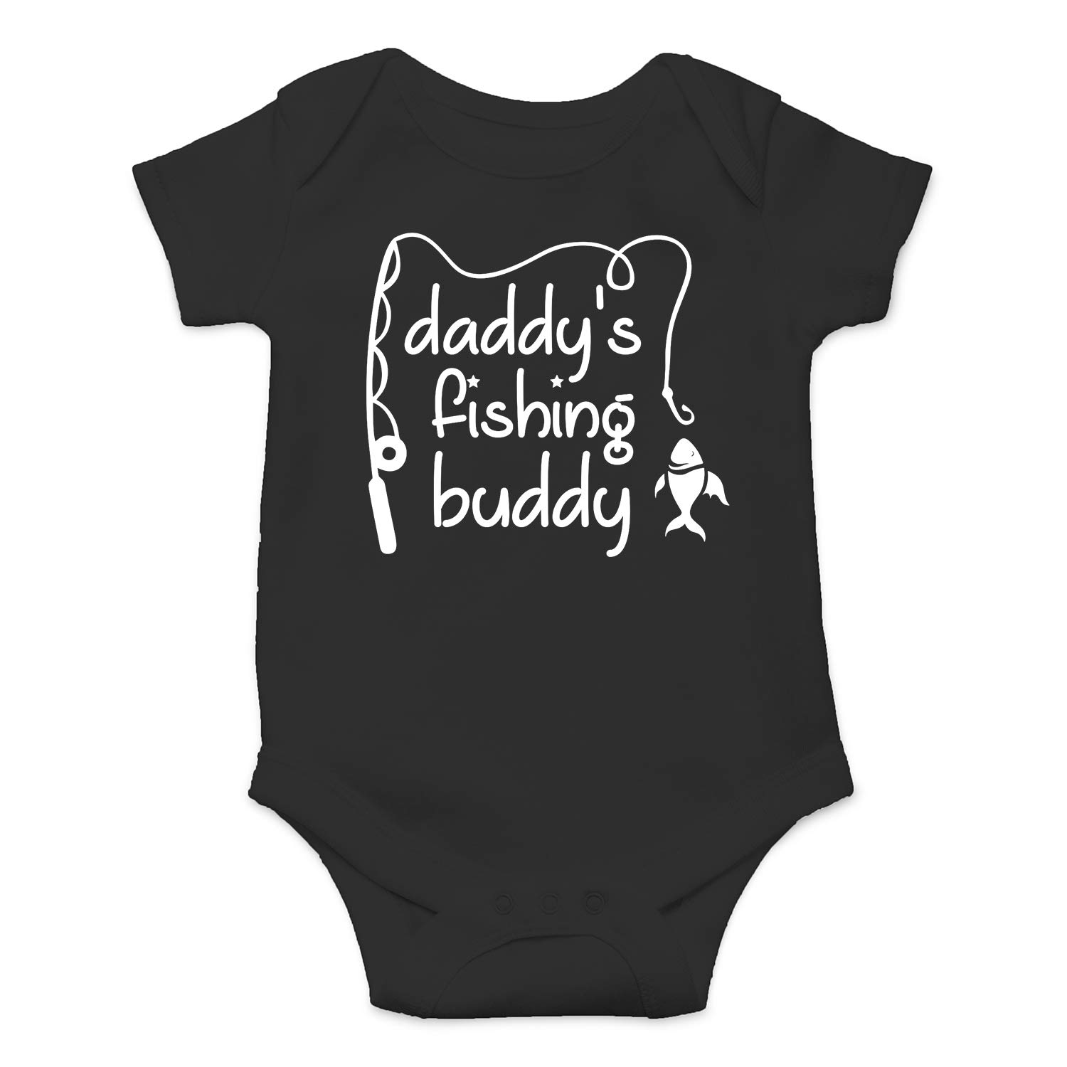 Funny Baby Bodysuit - Daddy's Fishing Buddy Onesie - Newborn & Infant Romper for Boys & Girls - Perfect for Fishing Trips & Family Outings