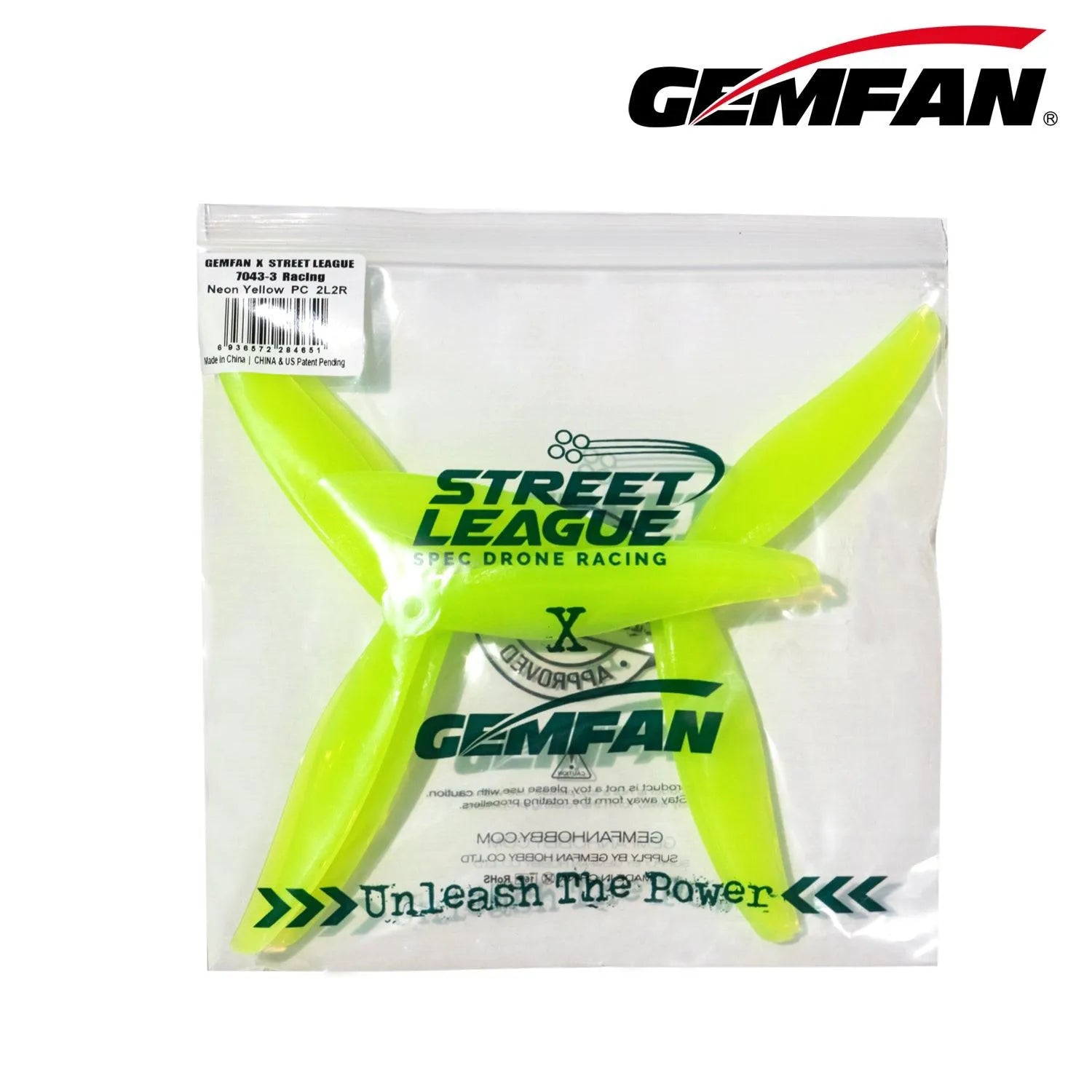 Gemfan X Street League 7043 3-Blade 7-Inch Propeller for 2205 Motor - High Performance Drone Propellers (Pack of 8) - Perfect for FPV Racing, Freestyle Flying & Aerial Photography