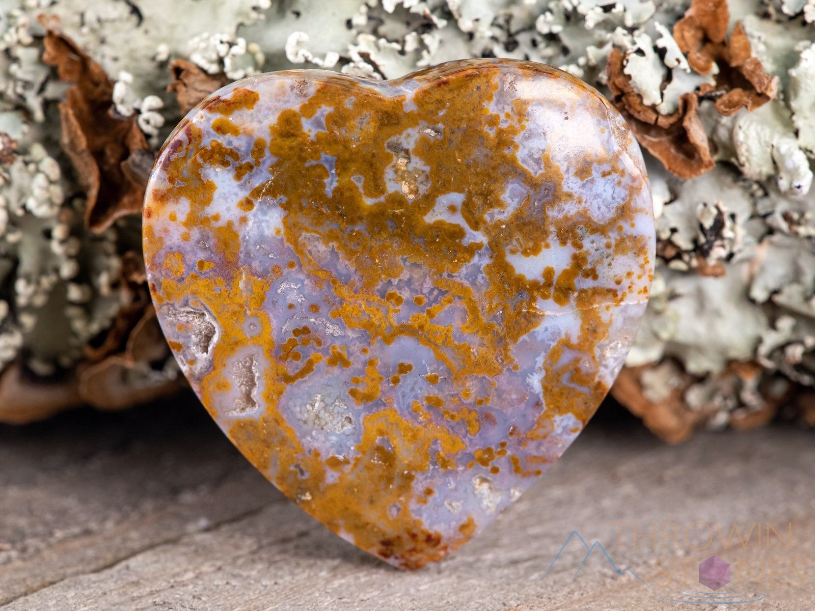 Ocean Jasper Crystal Heart Cabochon for Jewelry Making - Natural Stone for DIY Pendants, Necklaces & Home Decor - Self Care & Healing Crystal - E1676 (Perfect for Meditation, Gifts & Spiritual Healing)