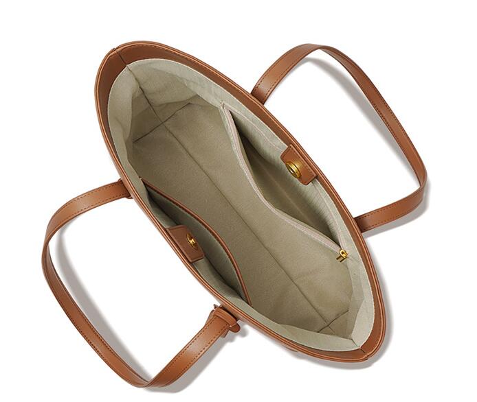 Stylish Women's Genuine Leather Shoulder Tote Handbag - Perfect for Work, Travel & Everyday Use