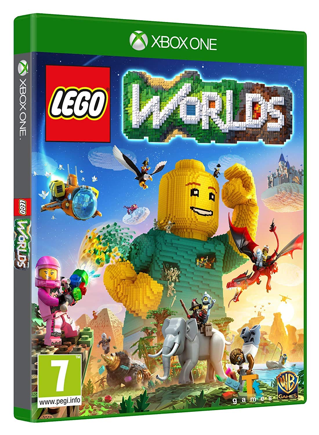 LEGO Worlds for Xbox One - Region Free UK Import | Open-World Sandbox Adventure Game for Kids & Adults | Perfect for Family Game Nights & Creative Play