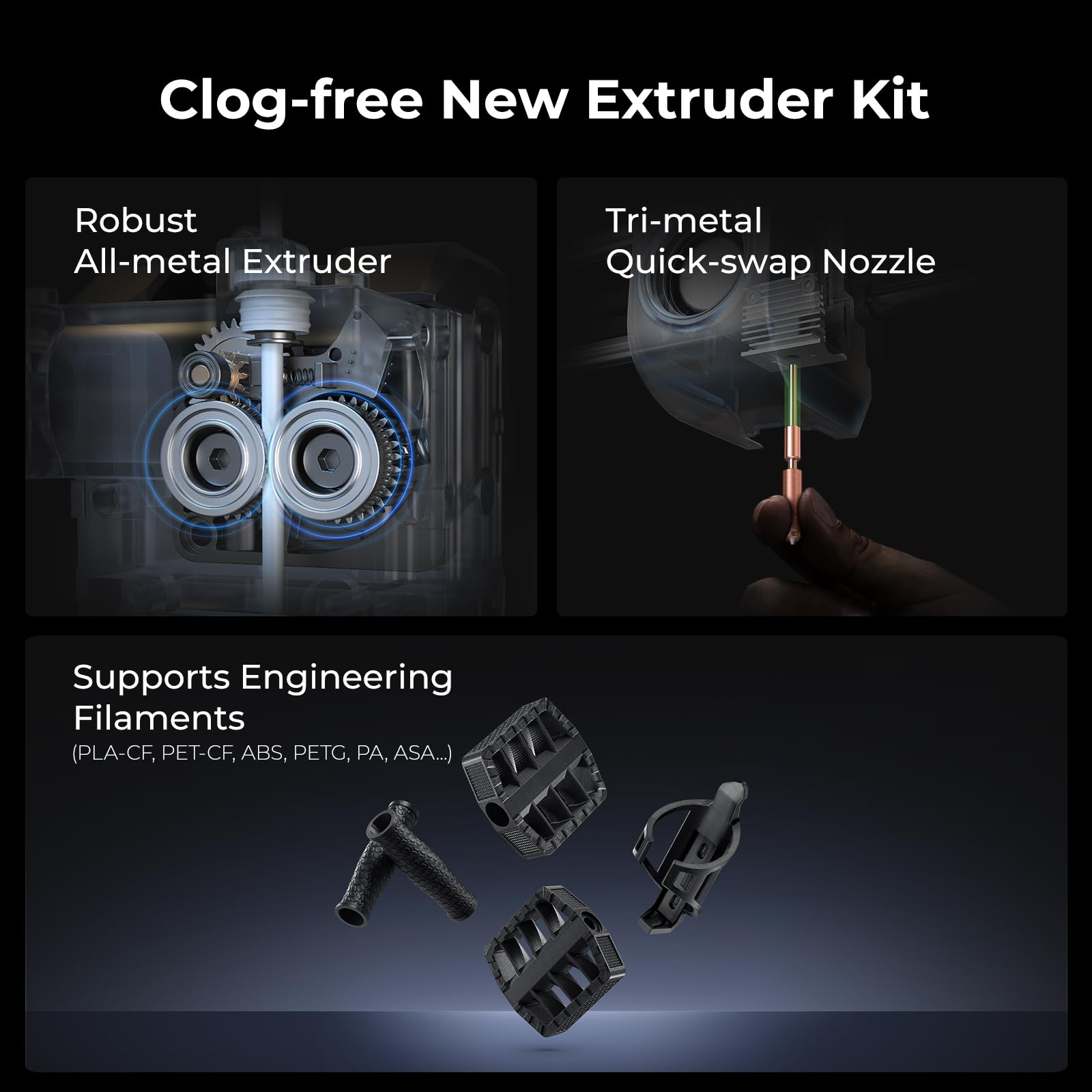 2024 New Creality K1C High-Speed 3D Printer - 600mm/s Printing, Carbon Fiber Compatible, Auto Leveling, Anti-Vibration | Perfect for Rapid Prototyping, DIY Projects & Professional 3D Printing