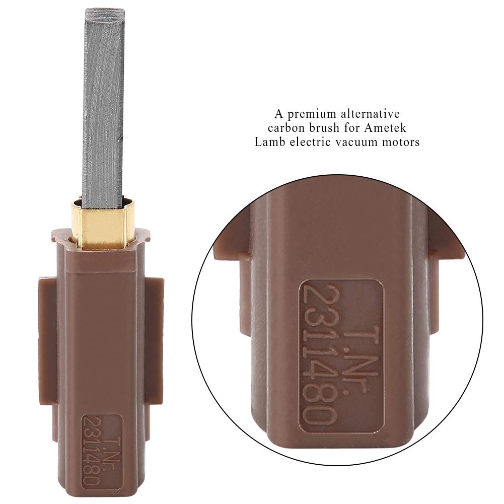 **Ametek Lamb 2311480 333261 33326 1 Vacuum Motor Carbon Brush Replacement - Compatible with Household Vacuum Cleaners - Durable Carbon Brushes for Smooth Motor Performance - Ideal for Vacuum Cleaner Maintenance & Repair**