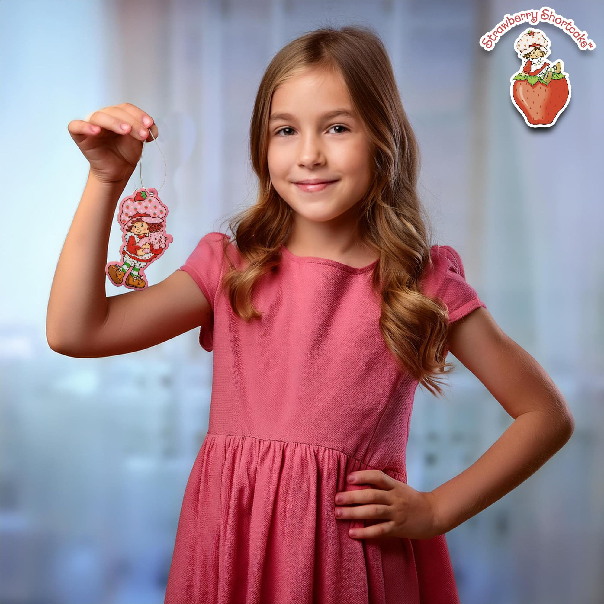 Strawberry Shortcake Car Air Freshener Set of 3 - Officially Licensed Strawberry Scented Air Fresheners for Home, Office & Vehicle - Sweet Collectible Gift for Fans