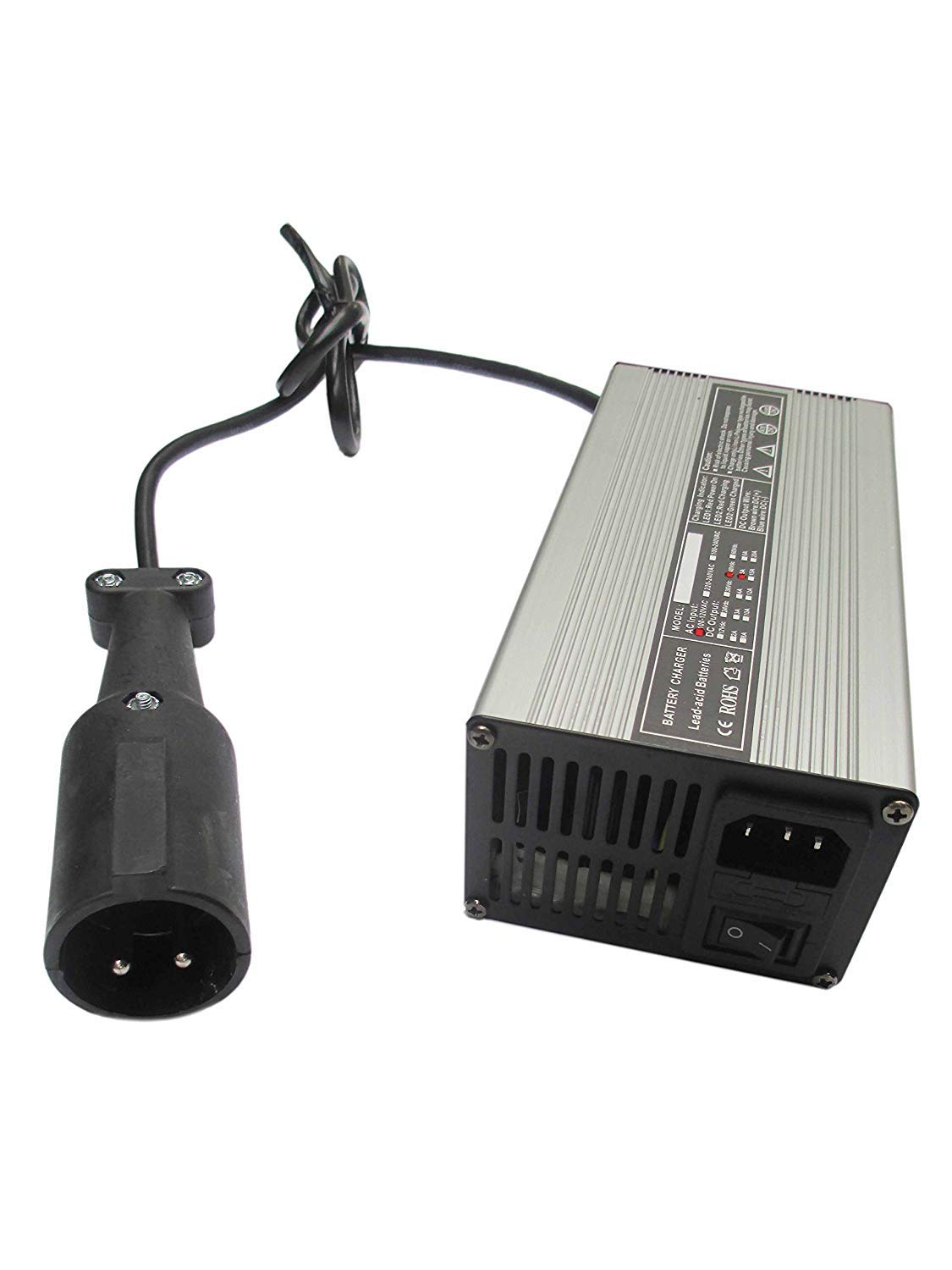 Club Car 48 Volt 5 Amp Golf Cart Battery Charger with 3 Pin Plug - Fast Charging for Golf Carts, Electric Vehicles & Mobility Scooters - Perfect for Home, Golf Course & RV Use