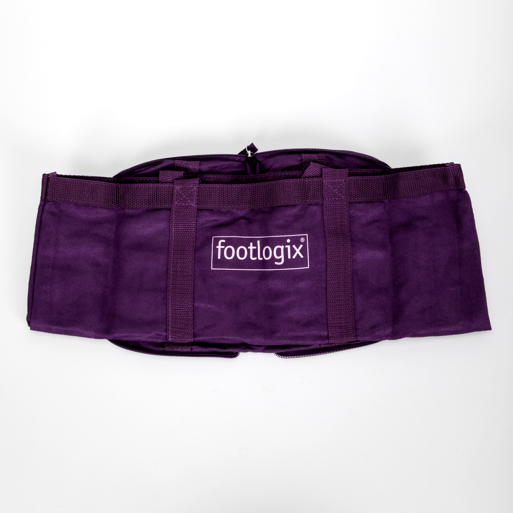 Footlogix Purple Suede Handbag for Women | Elegant Crossbody Purse with Adjustable Strap | Perfect for Work, Travel & Evening Events