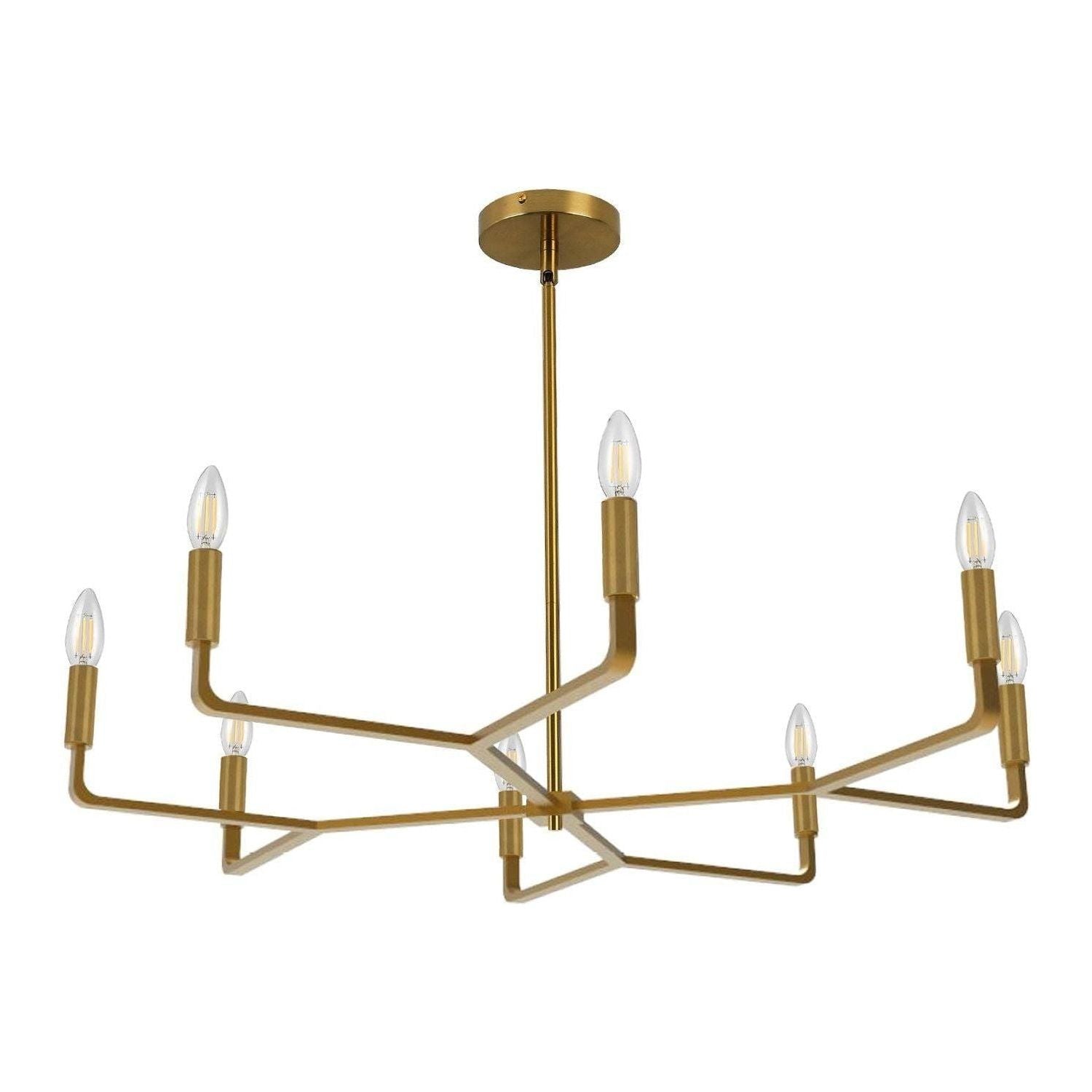 Colette 8-Light Crystal Chandelier - Elegant Dining Room Lighting Fixture for Modern Home Decor | Perfect for Dining Room, Foyer & Bedroom