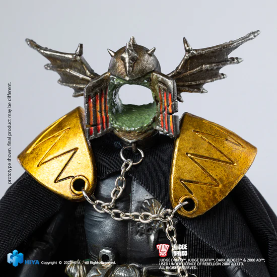 PRE ORDER - Hiya 1/18 Scale 4-Inch Judge Dredd Action Figure - Exquisite Mini Series Collectible - Gaze Into The Fist of Dredd - Perfect for Display, Collecting & Action Figure Battles