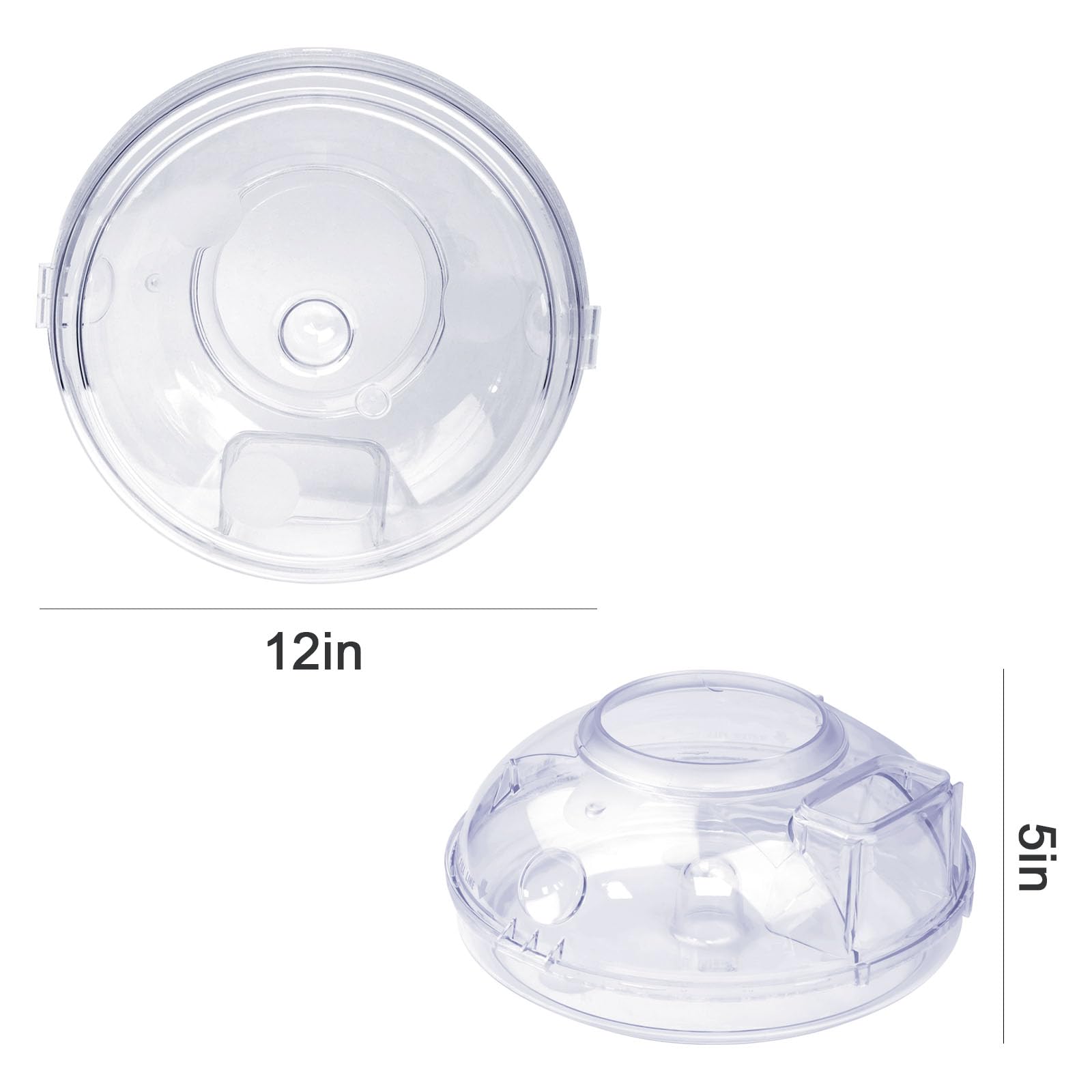 Rainbow Vacuum Cleaner E2 Type 12 Replacement 2.5 Quart Transparent Water Pan Basin - Perfect for Deep Cleaning Carpets & Hard Floors
