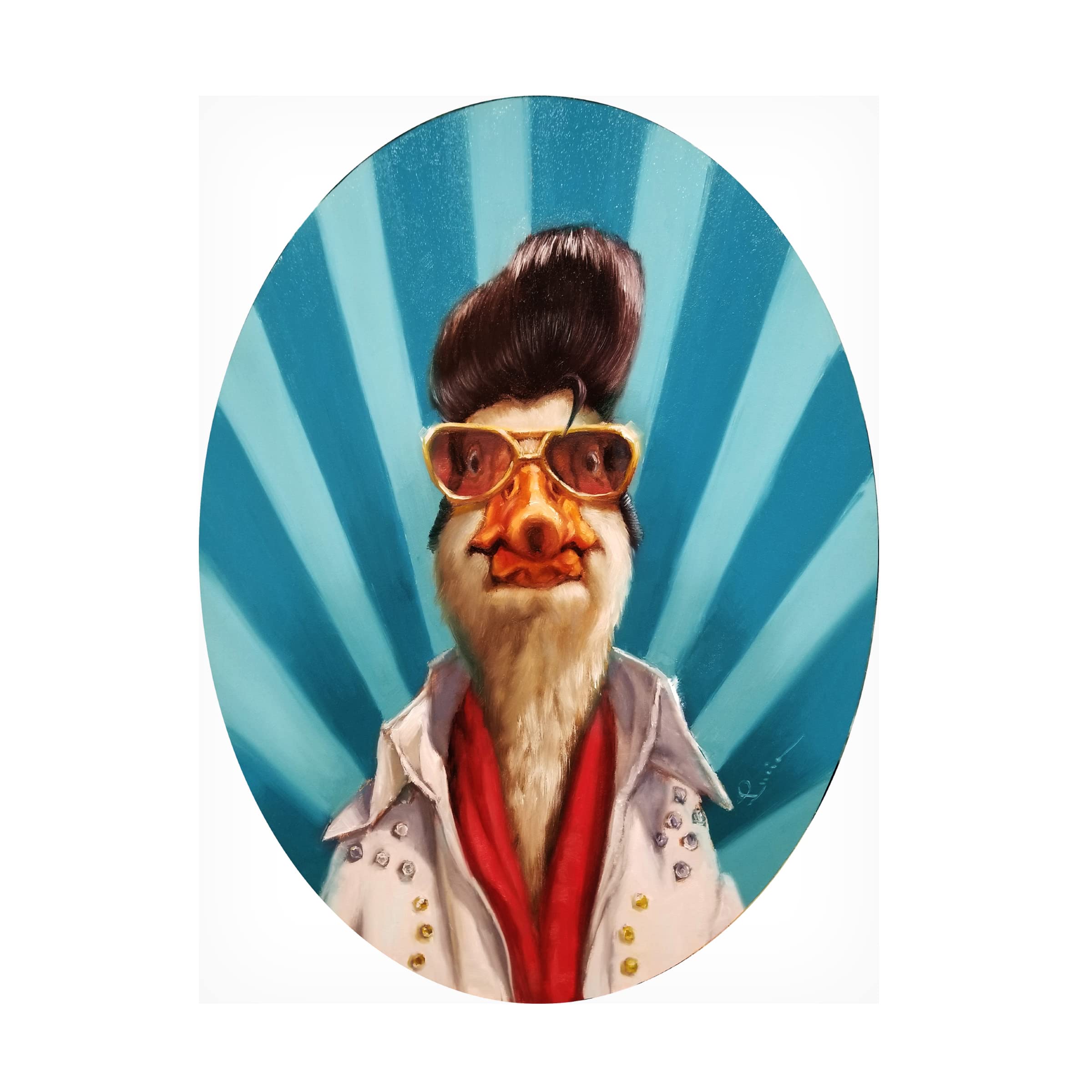 Lucia Heffernan 'The King' Canvas Art Print - Premium Trademark Fine Art Wall Decor for Living Room, Bedroom & Office