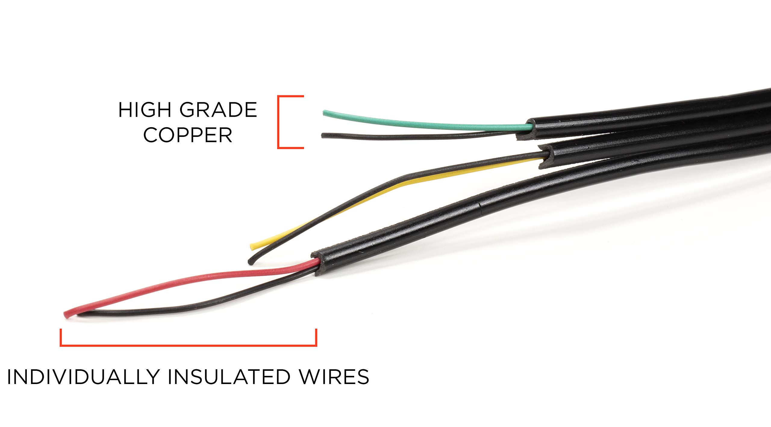 3.5mm Male to RCA Male Audio Video Cable - 6ft Composite AV Cord (Red/White/Yellow) - 3 Pack - Compatible with Roku, TiVo, DVD Players, Home Theater Systems - Perfect for Connecting TVs, Soundbars & Gaming Consoles