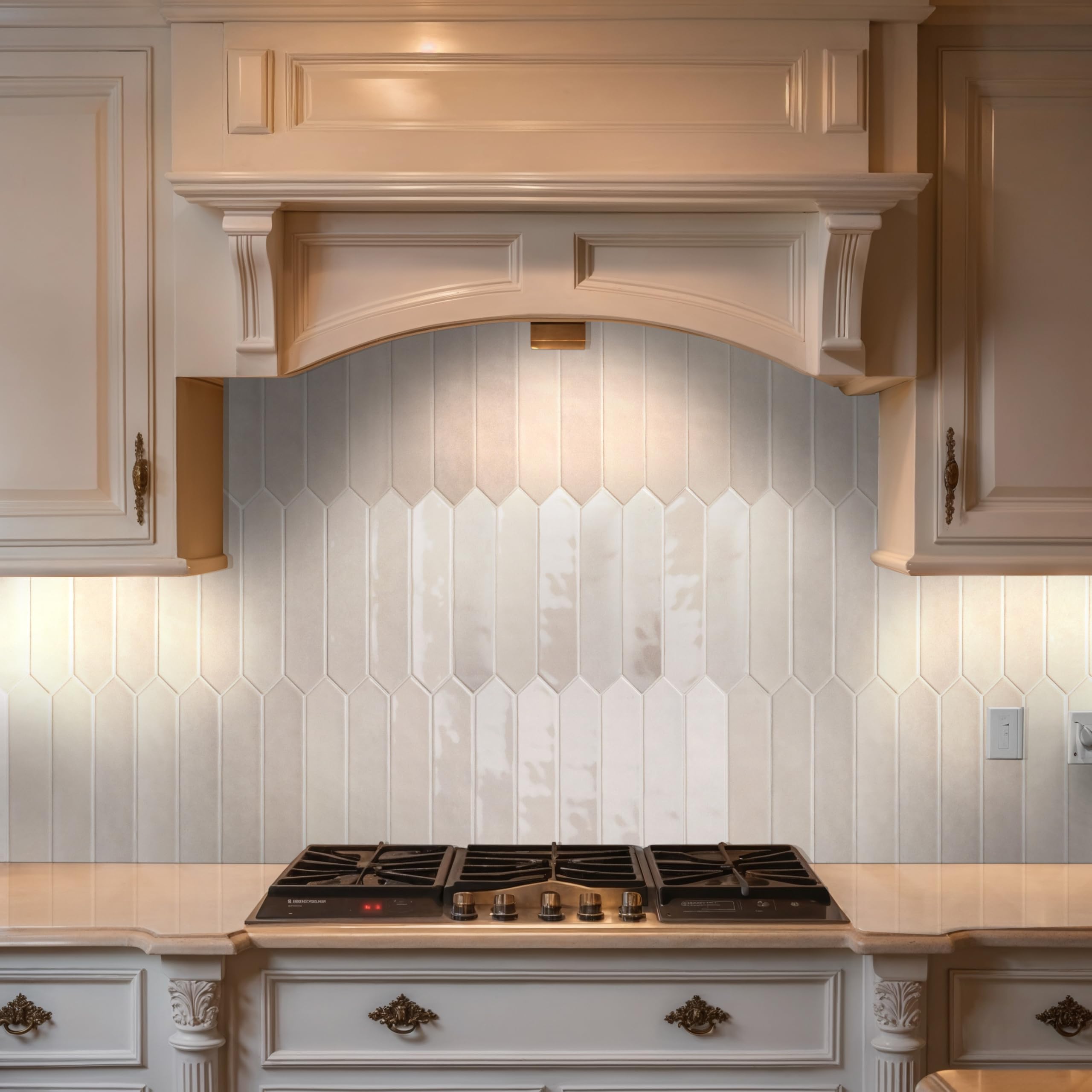 MSI Renzo Dove 2.5x13 Inch Glossy Ceramic Subway Tile - Waterproof Wall Tile for Bathroom, Kitchen Backsplash, Shower, and Accent Wall | Perfect for Modern Home Decor, Spa-Like Bathrooms & Stylish Kitchen Designs