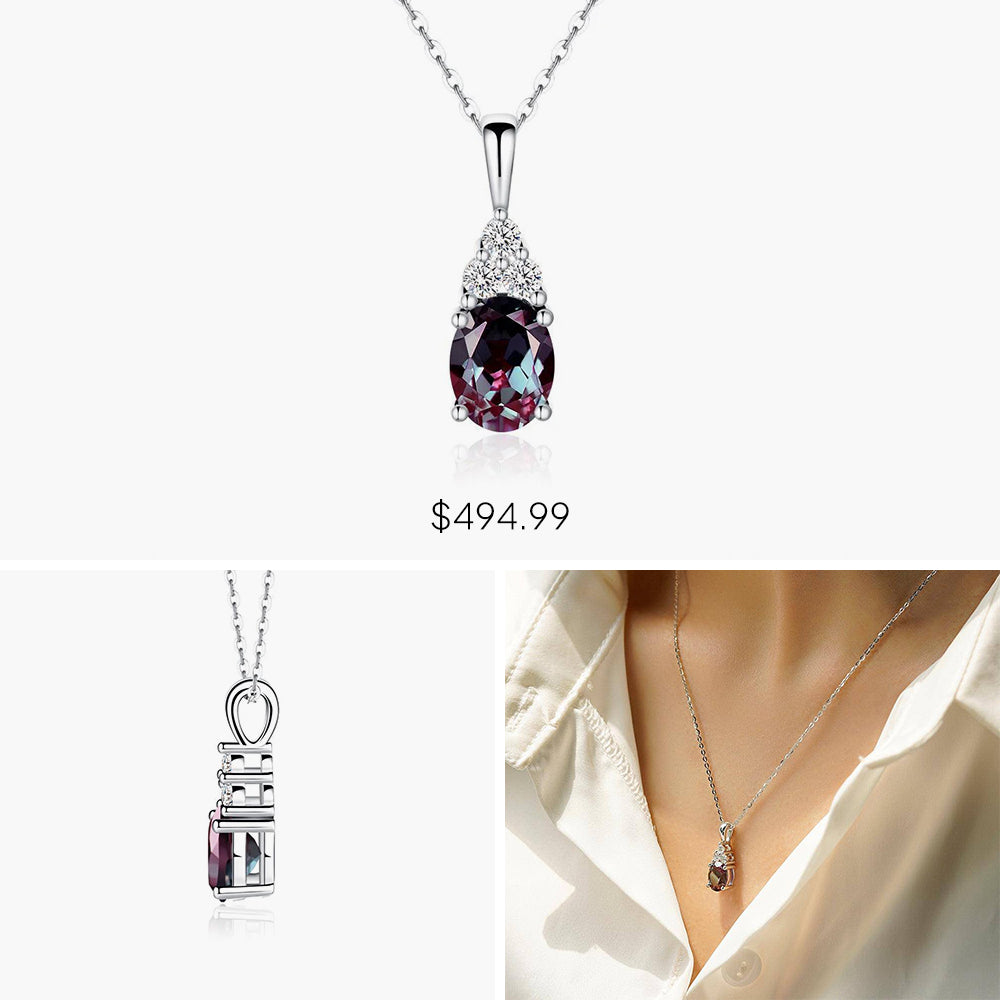 Msblue Jewelry Mystery Box - Genuine Alexandrite Gemstone Ring, Necklace & Earrings Set | Perfect for Birthdays, Anniversaries & Surprise Gifts