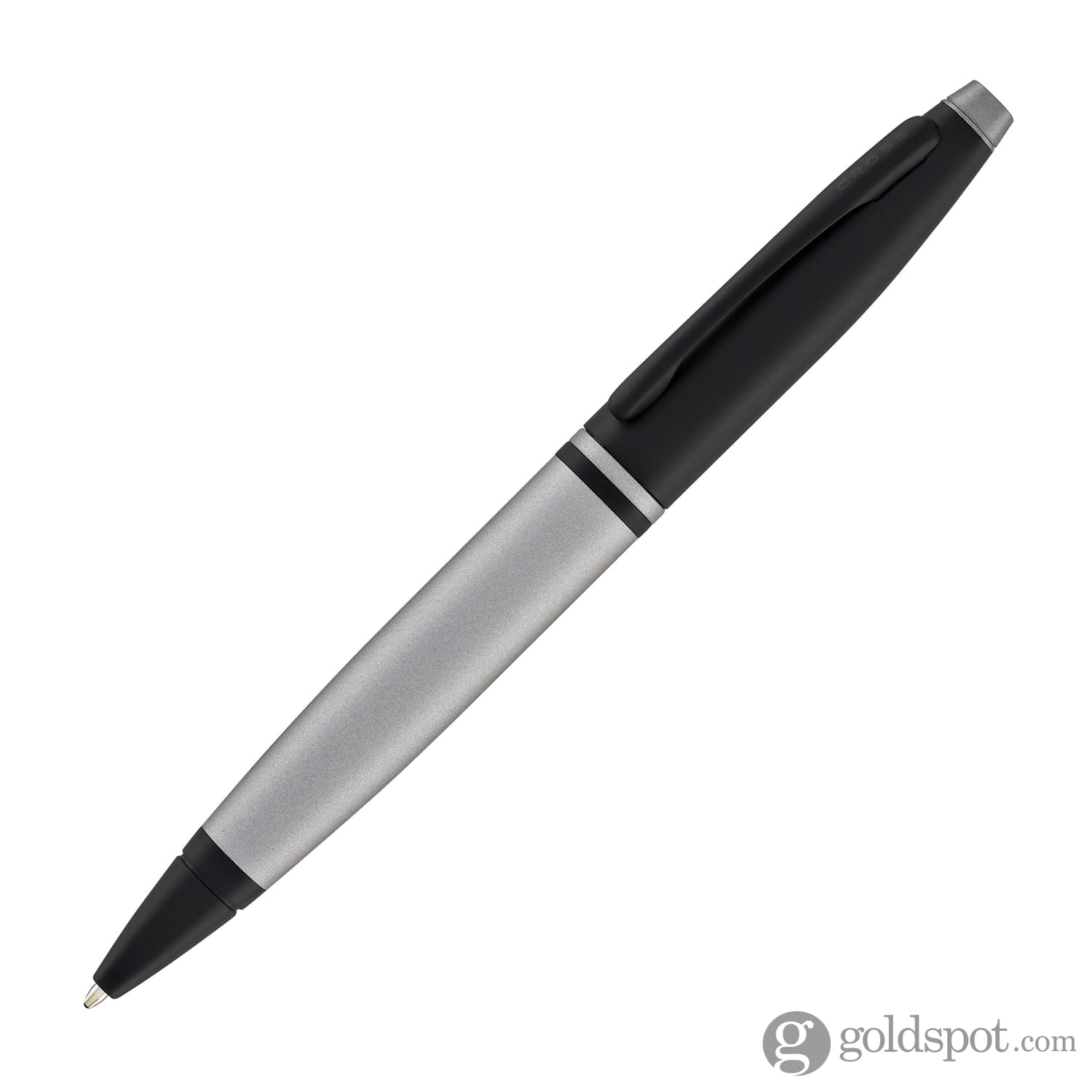 Cross Calais Matte Gray Lacquer Ballpoint Pen with Black Trim - Premium Writing Instrument for Office, Business & Gift Giving
